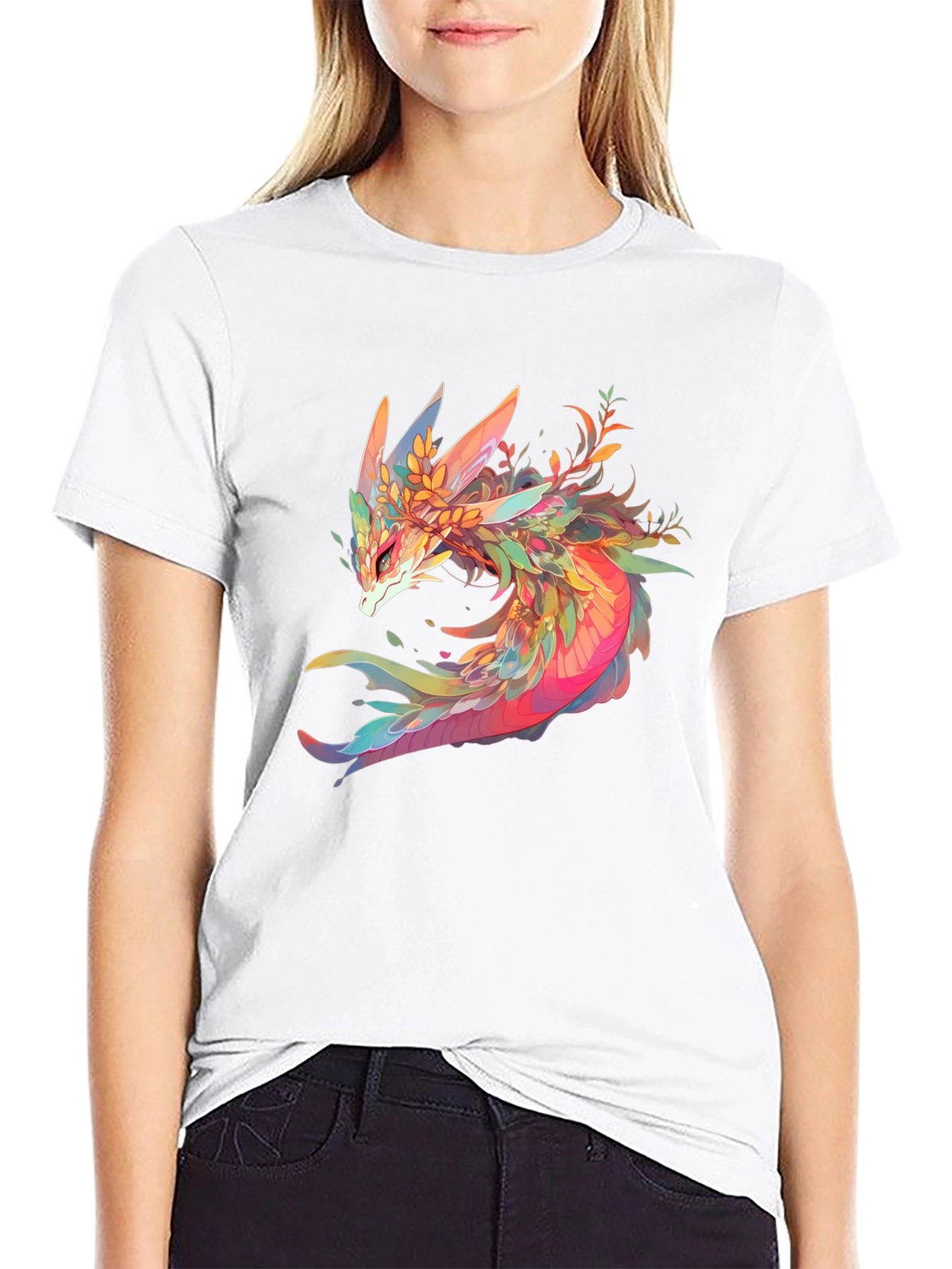 Dragon Graphic T-Shirt - Fantasy Art Tee