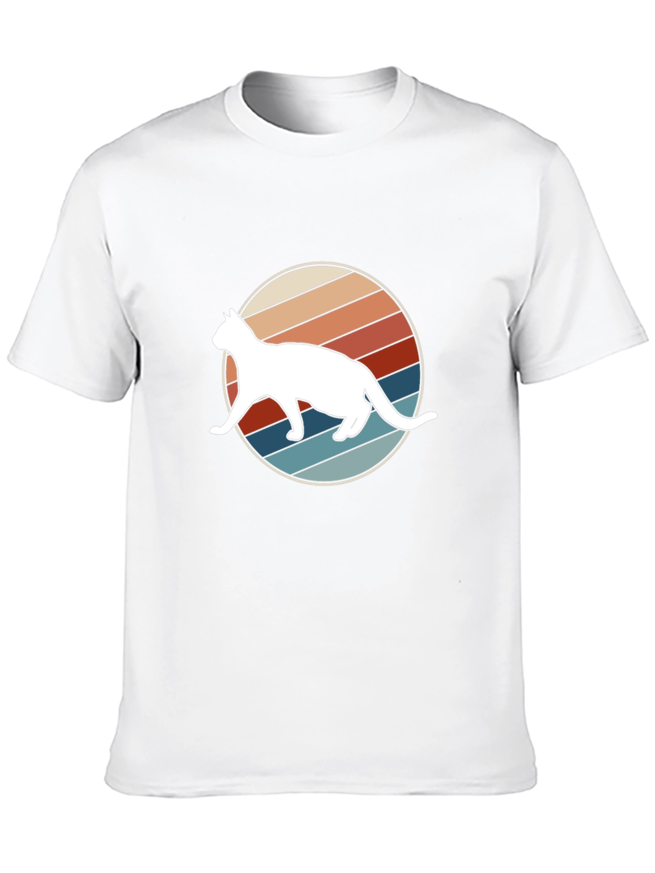 Retro Cat Graphic Tee - Cool Cat Lover Shirt