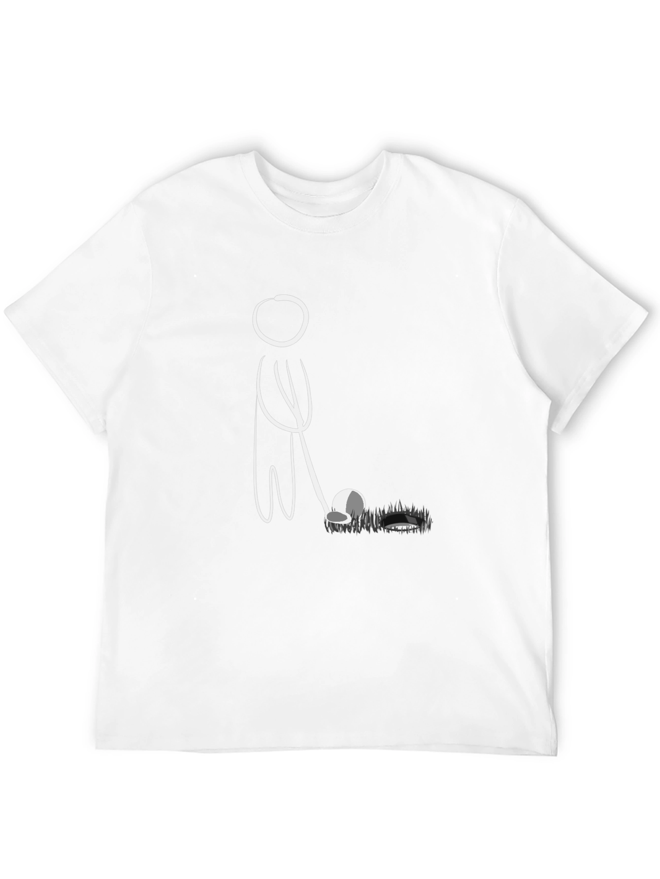 Golf Stick Figure Graphic Tee - Black