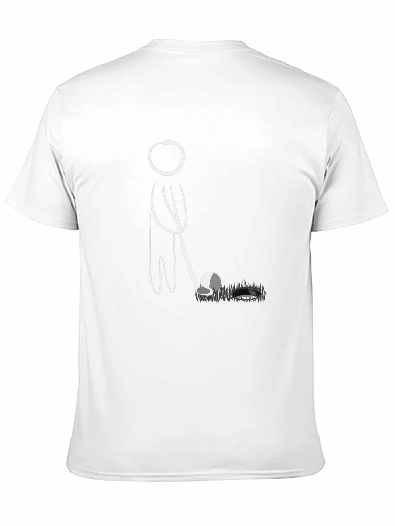 Golf Stick Figure Graphic Tee - Black