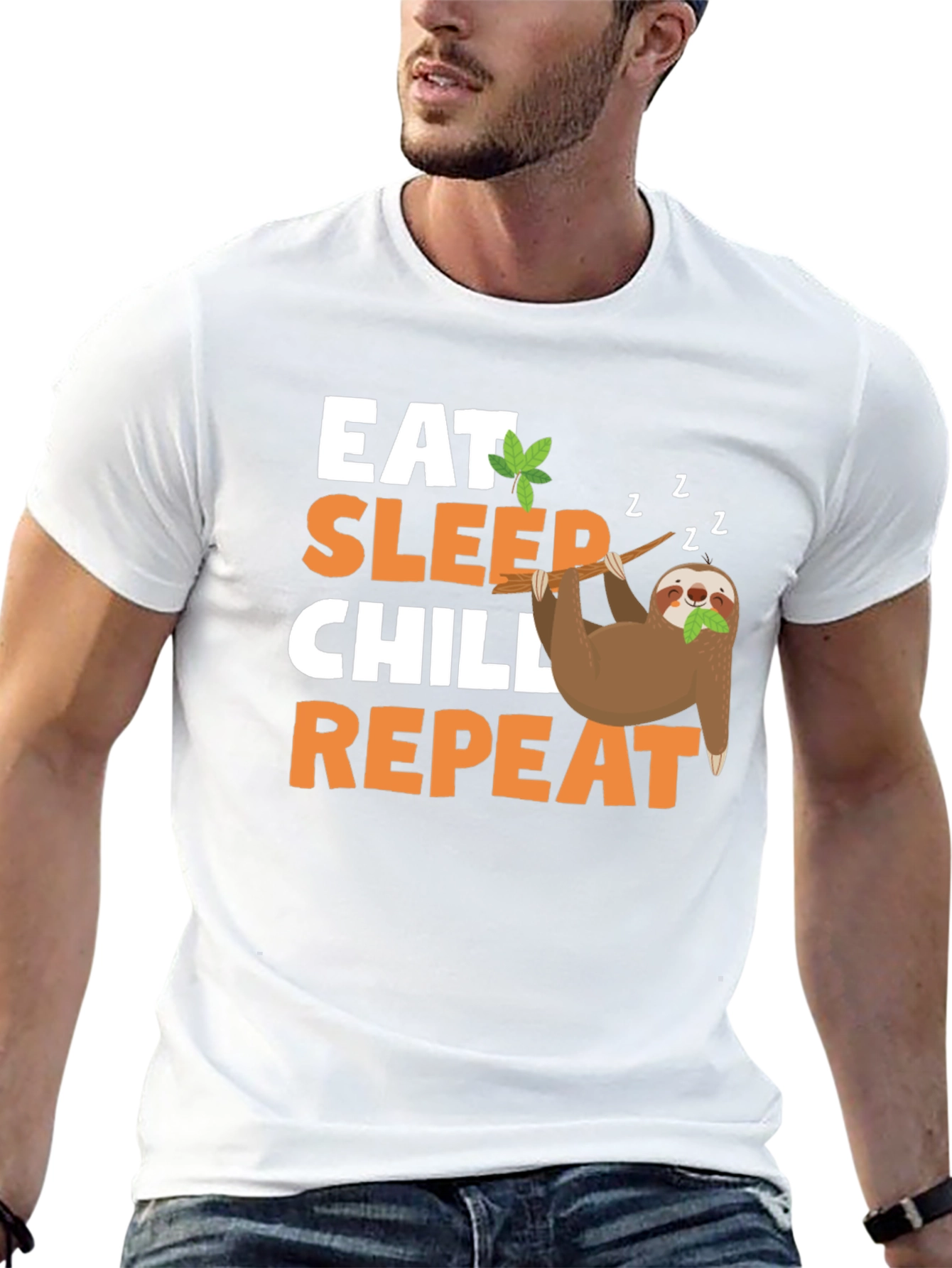 Eat Sleep Chill Repeat Sloth T-Shirt