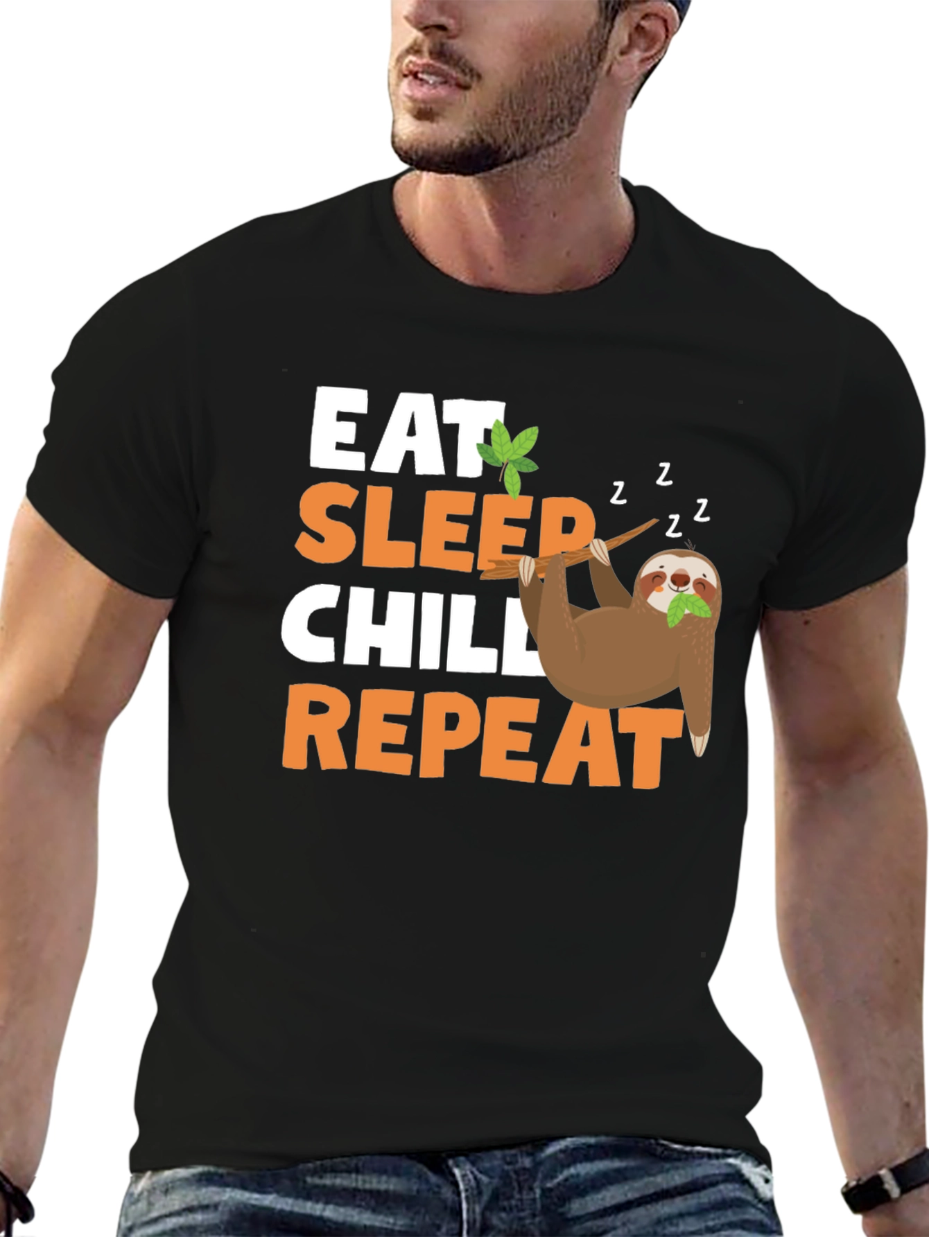 Eat Sleep Chill Repeat Sloth T-Shirt