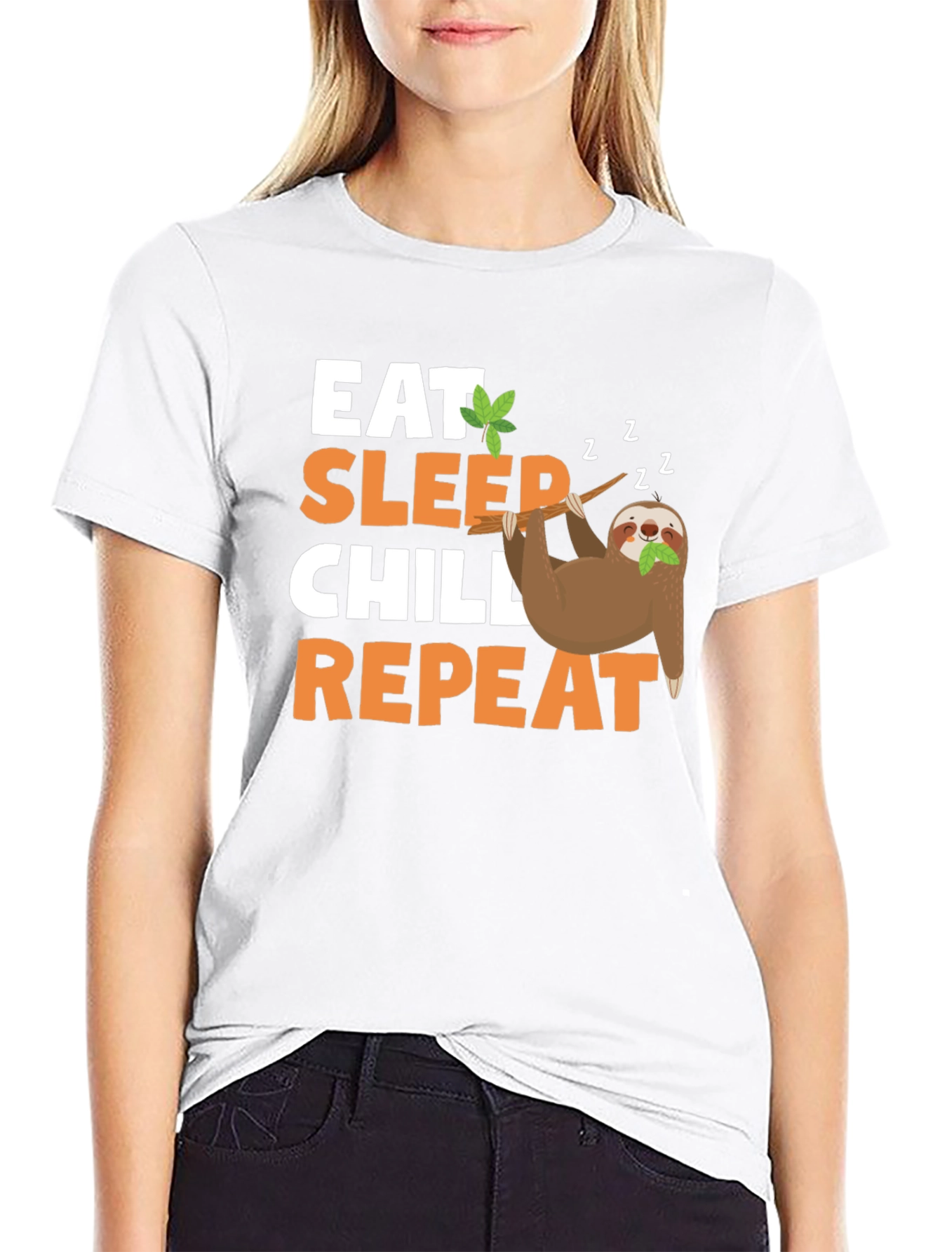 Eat Sleep Chill Repeat Sloth T-Shirt