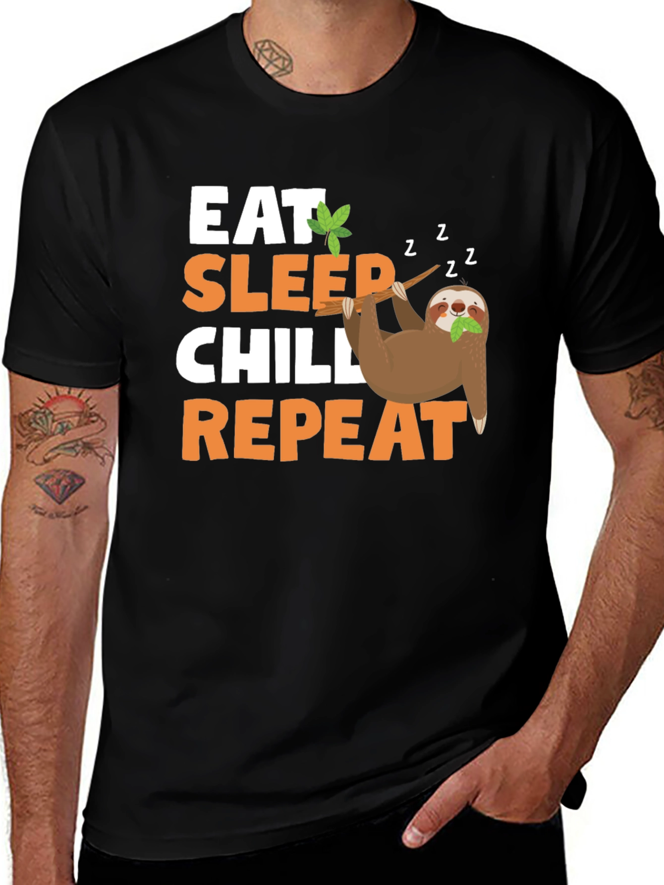 Eat Sleep Chill Repeat Sloth T-Shirt