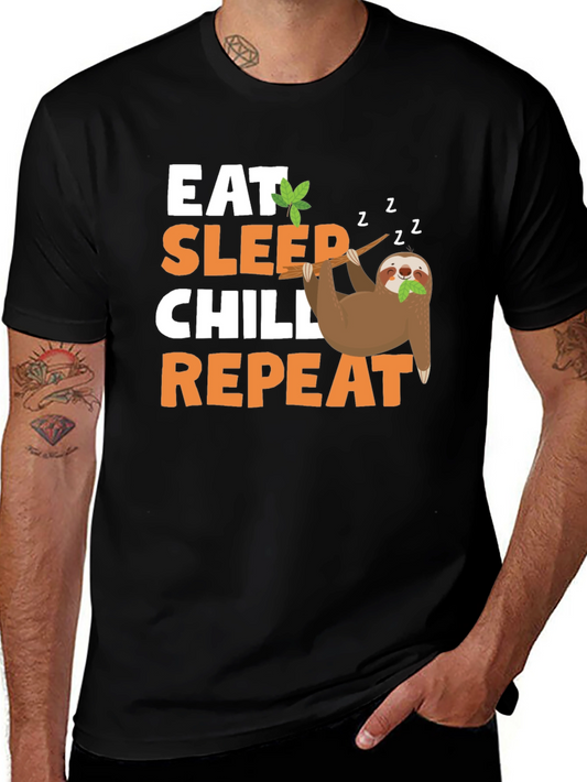Eat Sleep Chill Repeat Sloth T-Shirt