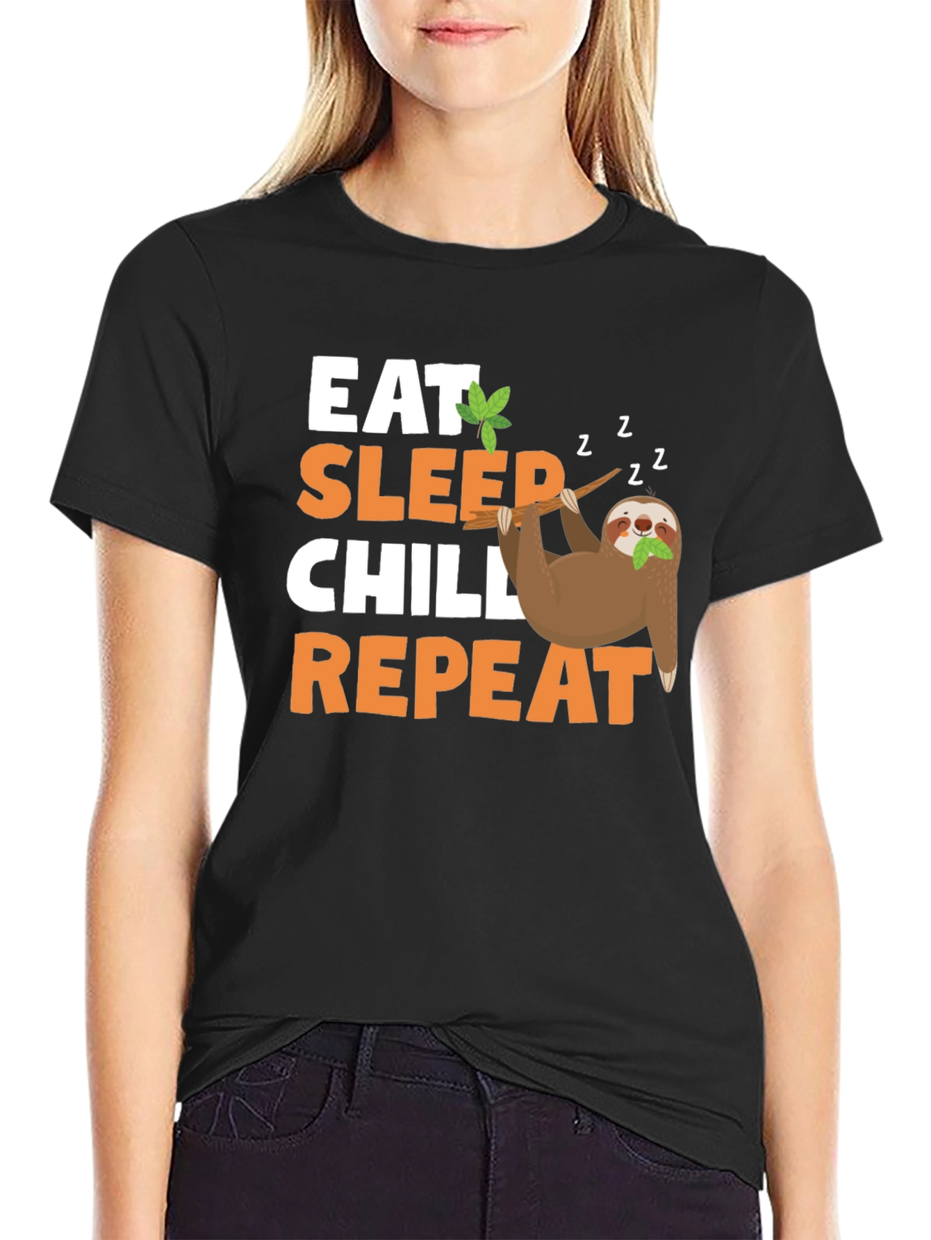 Eat Sleep Chill Repeat Sloth T-Shirt