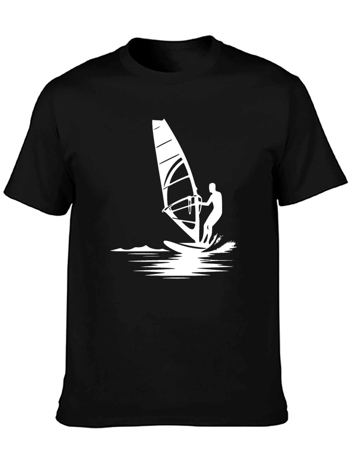 Windsurfing Graphic Tee - Black
