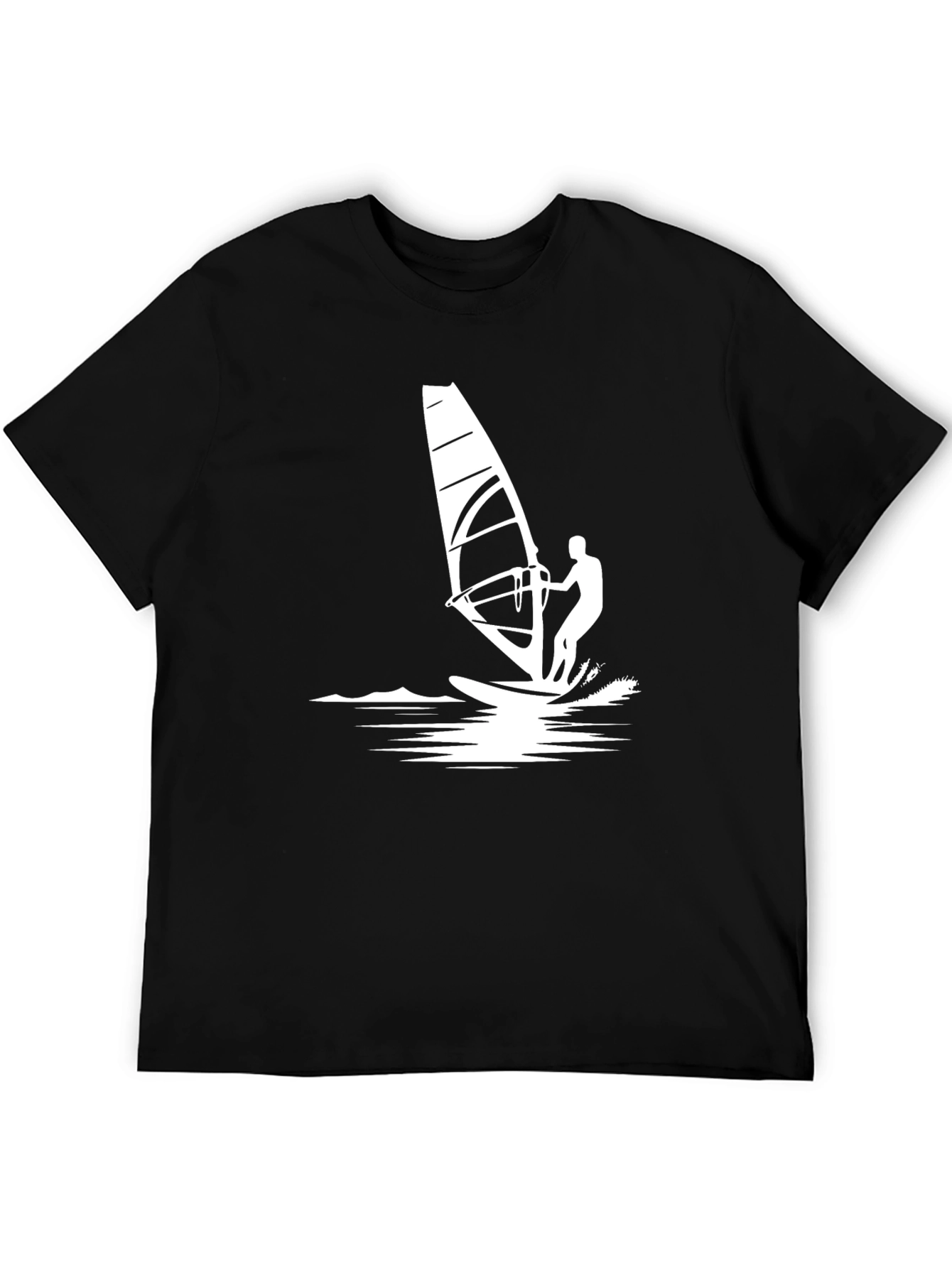 Windsurfing Graphic Tee - Black