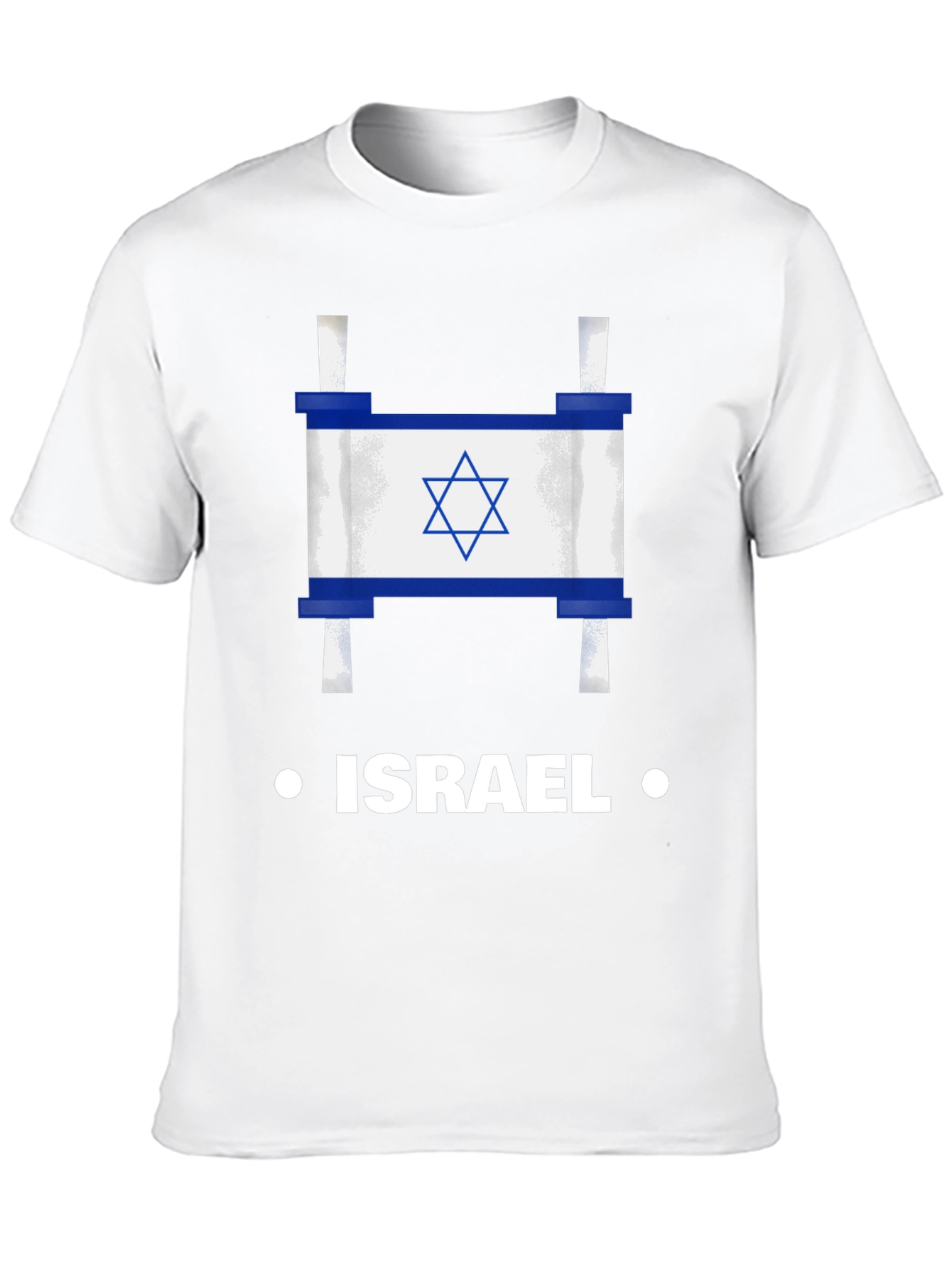 Israel Flag Scroll Graphic T-Shirt