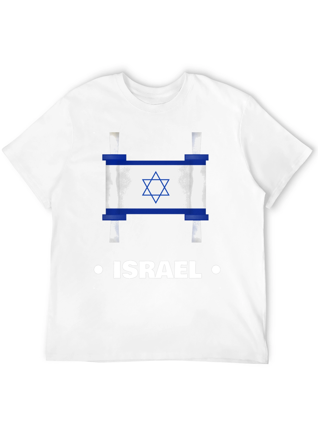 Israel Flag Scroll Graphic T-Shirt