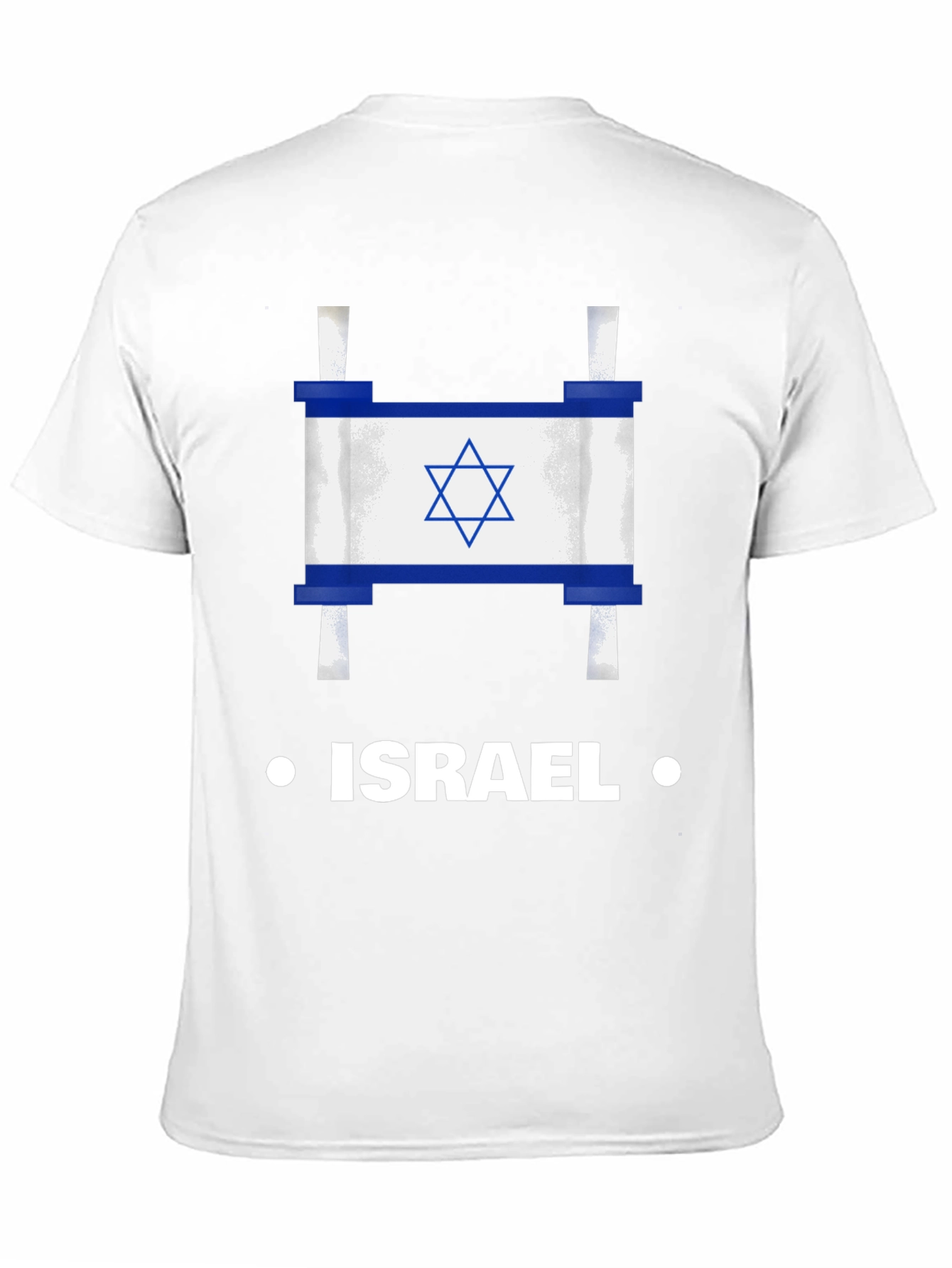 Israel Flag Scroll Graphic T-Shirt