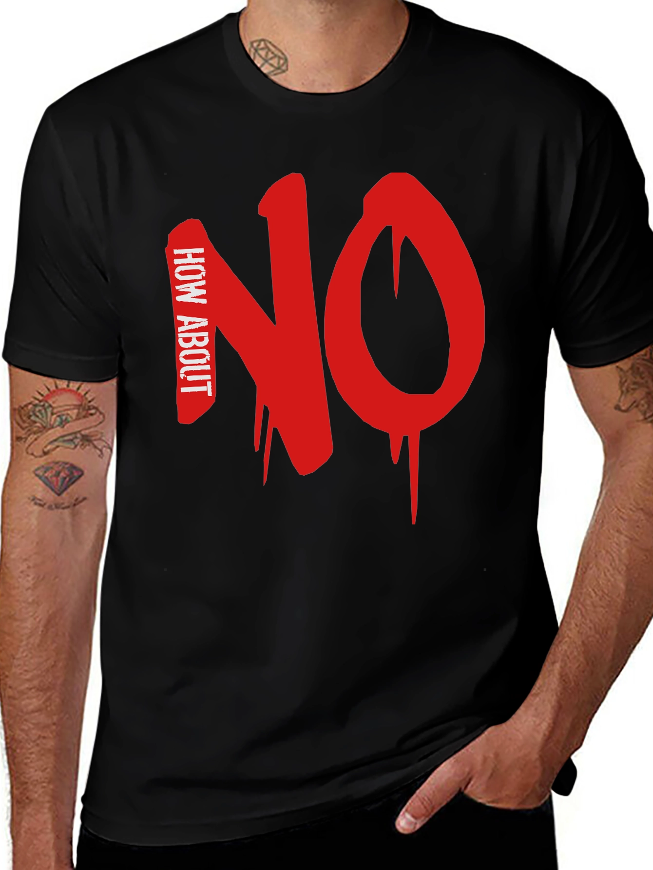 How About NO Black T-Shirt