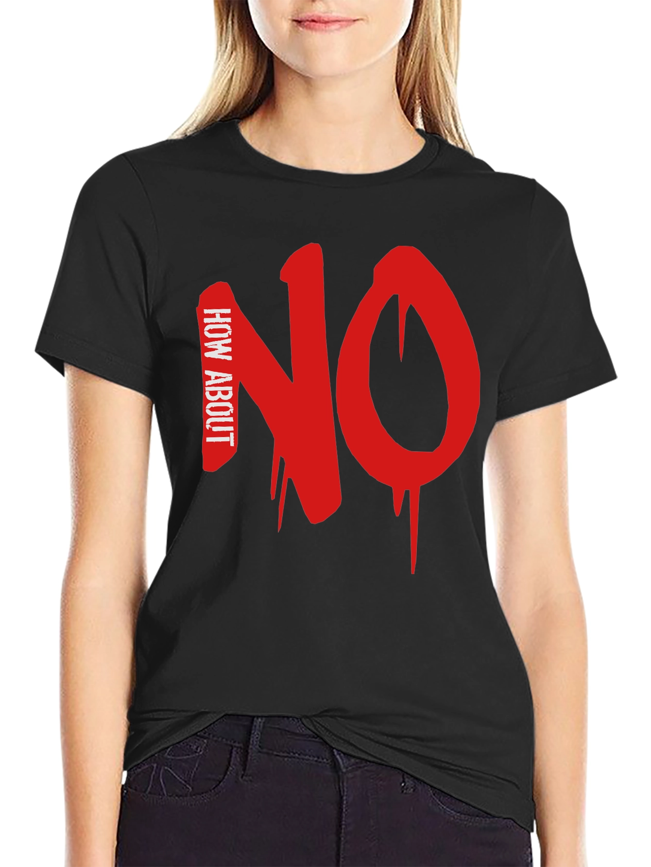 How About NO Black T-Shirt