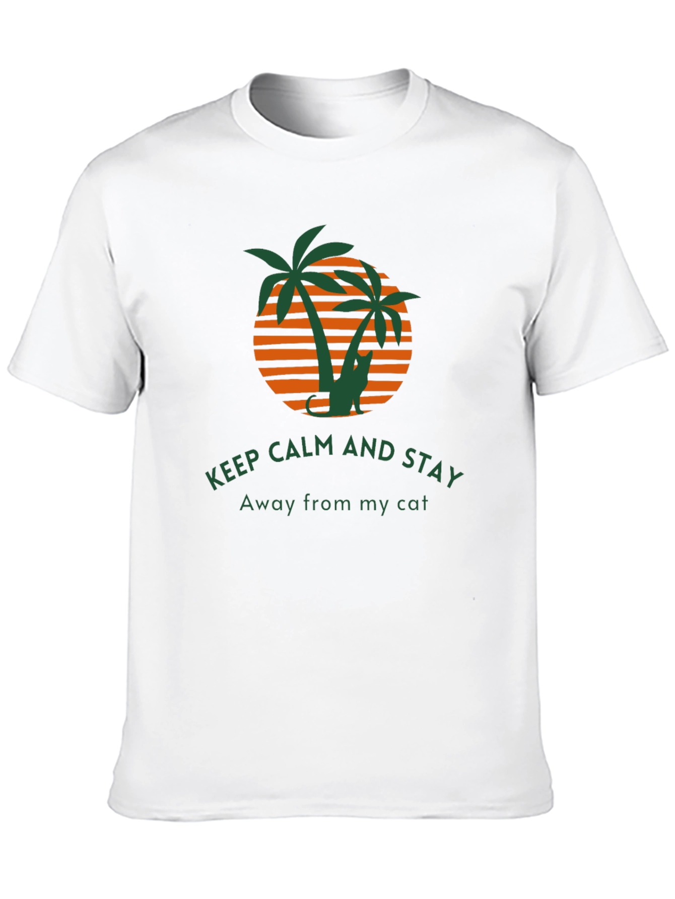 Keep Calm Away From My Cat Graphic Tee
