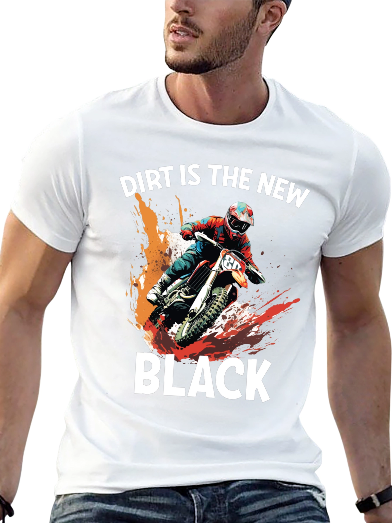 Dirt is the New Black Motocross T-Shirt