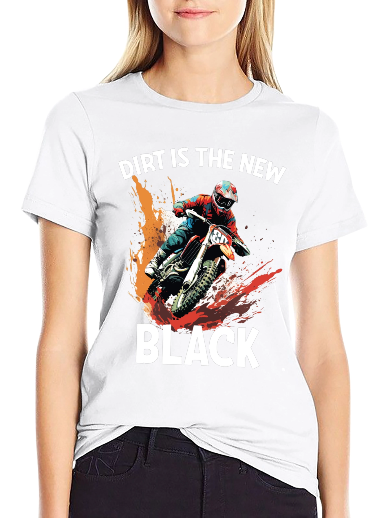 Dirt is the New Black Motocross T-Shirt