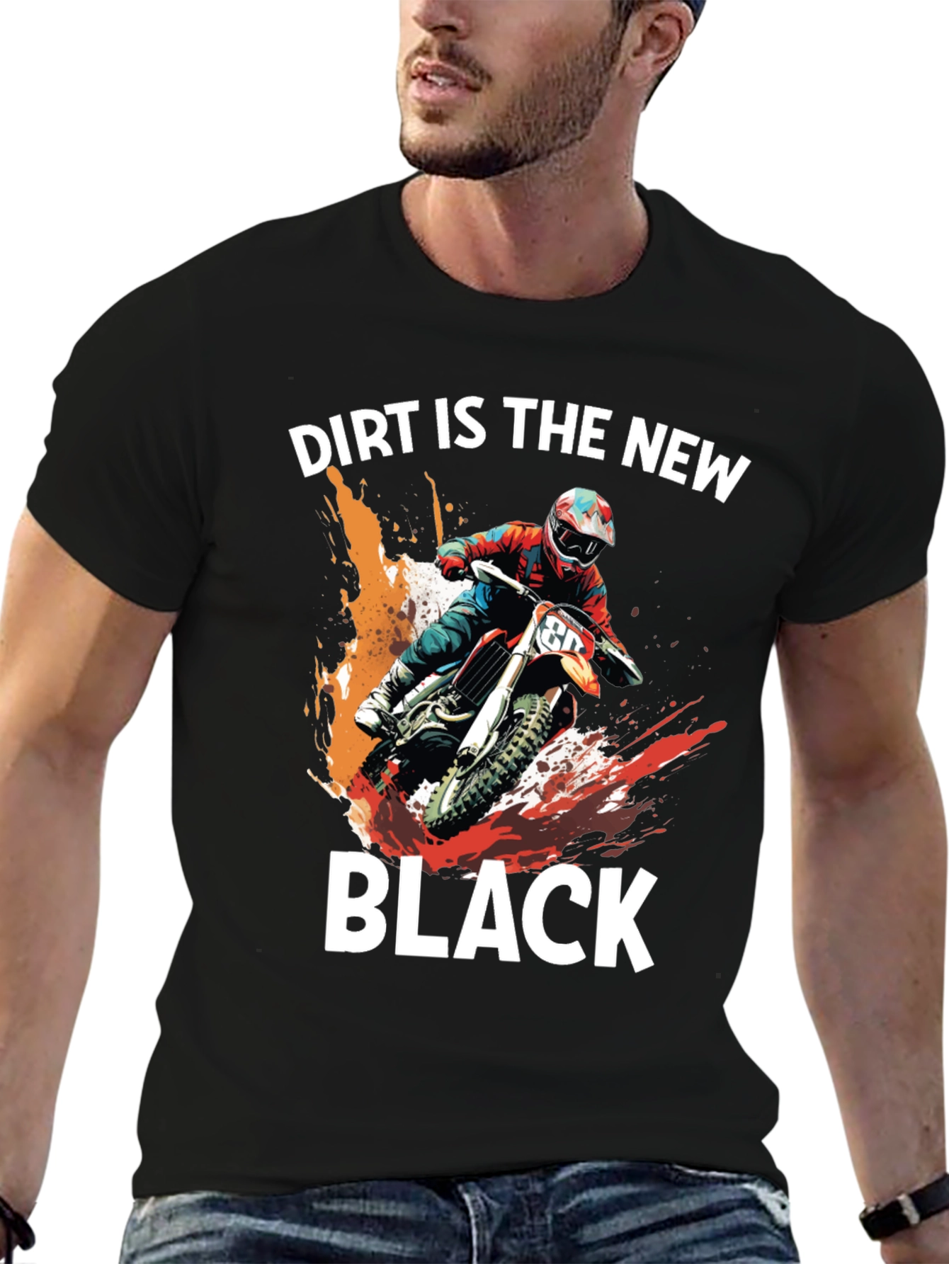 Dirt is the New Black Motocross T-Shirt