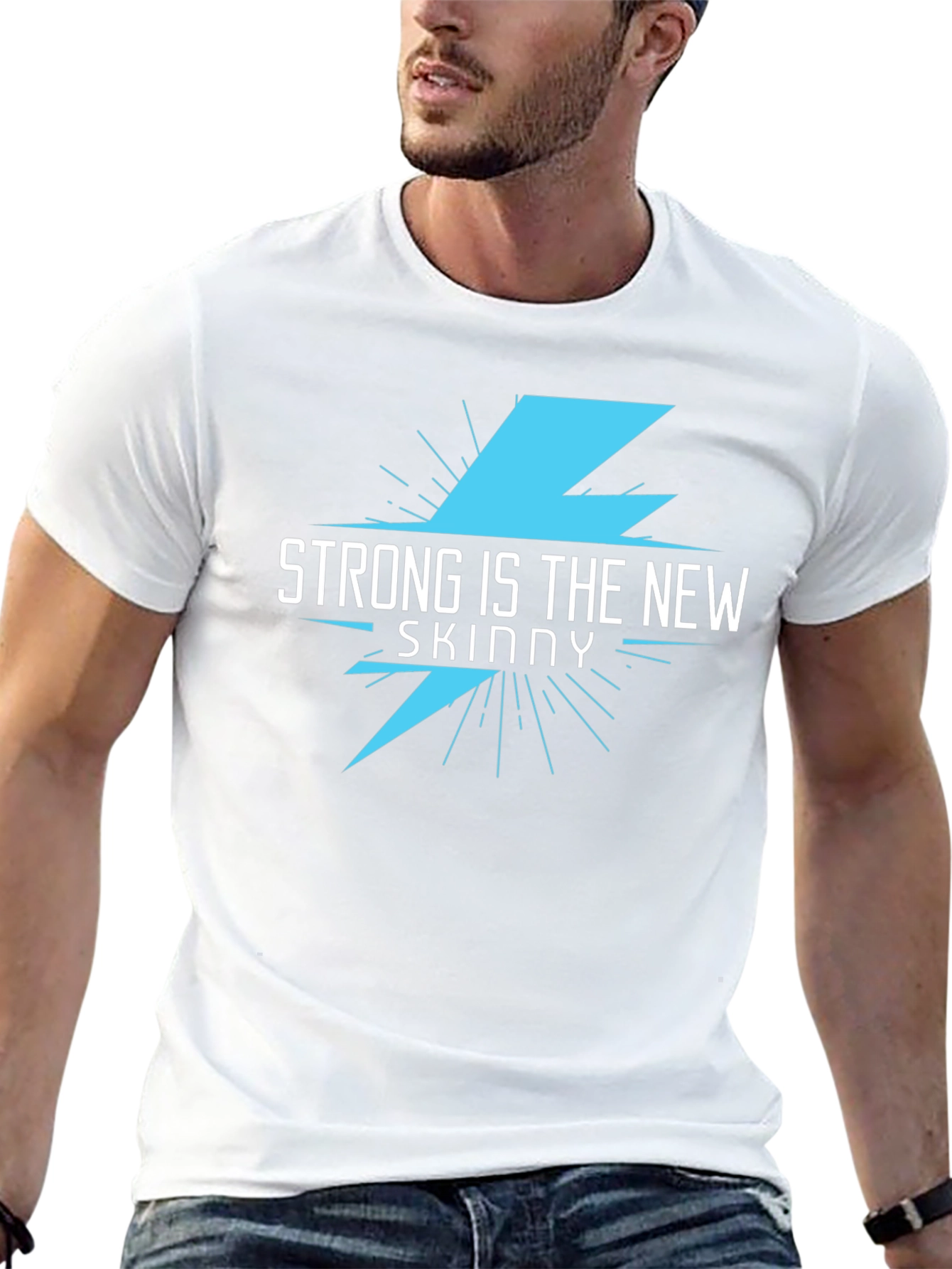 Strong Is The New Skinny Black Graphic Tee