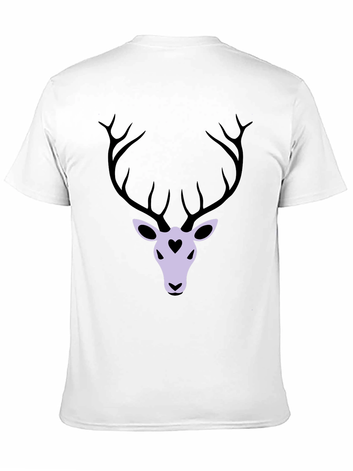 Deer Heart Graphic T-Shirt - Black