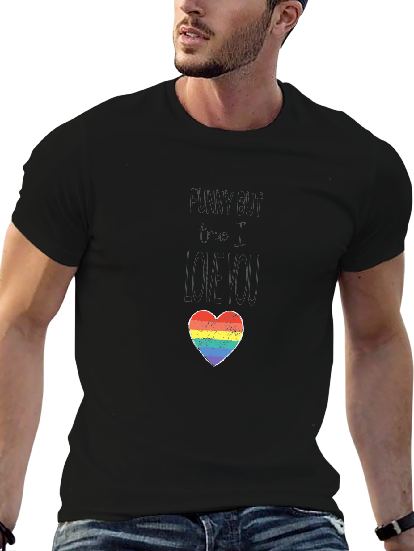 Funny But I Love You LGBTQ+ Heart T-Shirt
