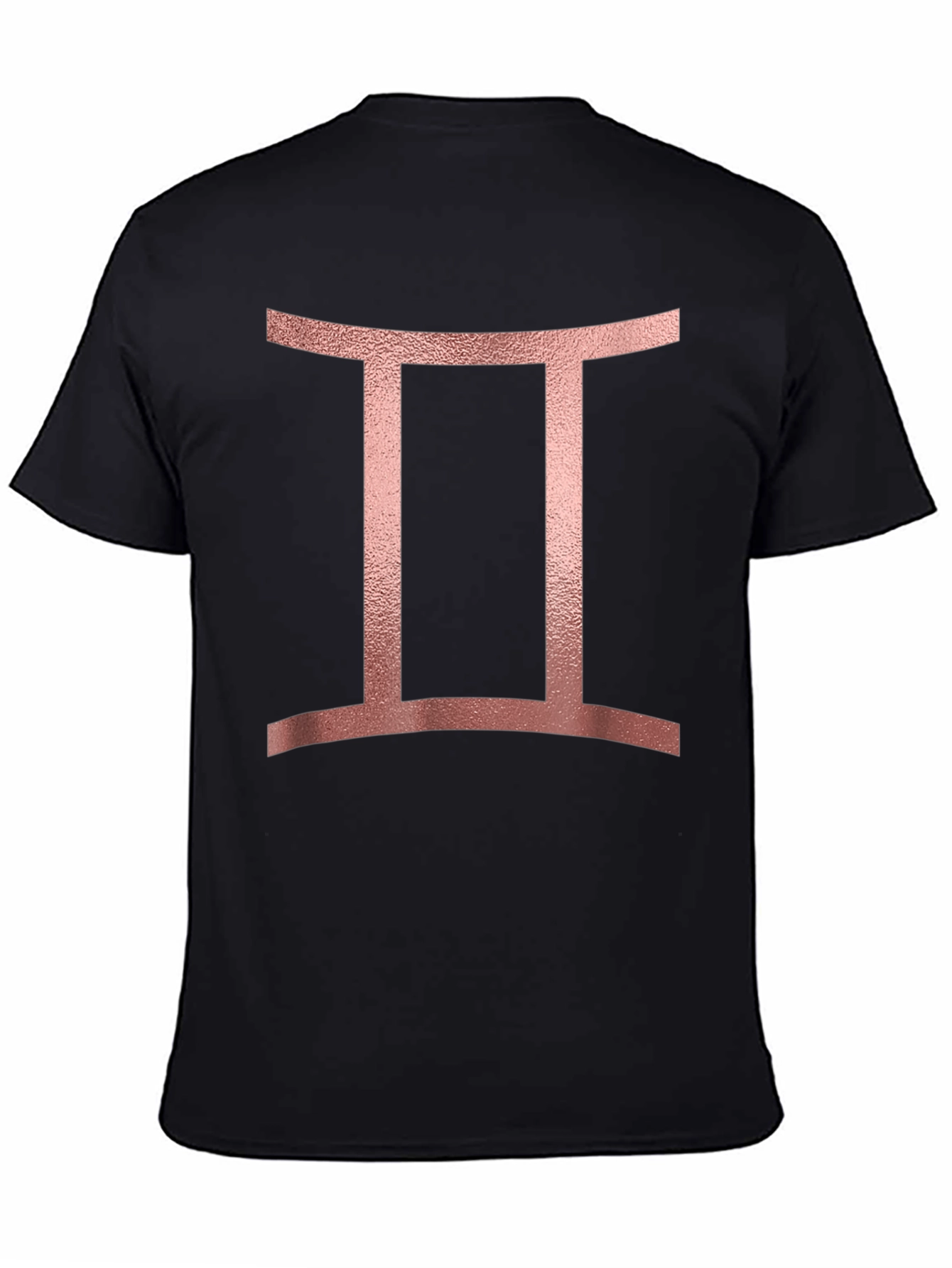 Gemini Zodiac Sign T-Shirt - Black Tee