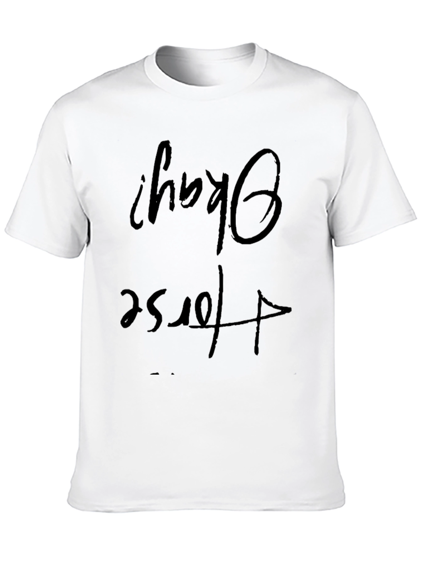 Humorous Okay? For Sure Black Graphic Tee