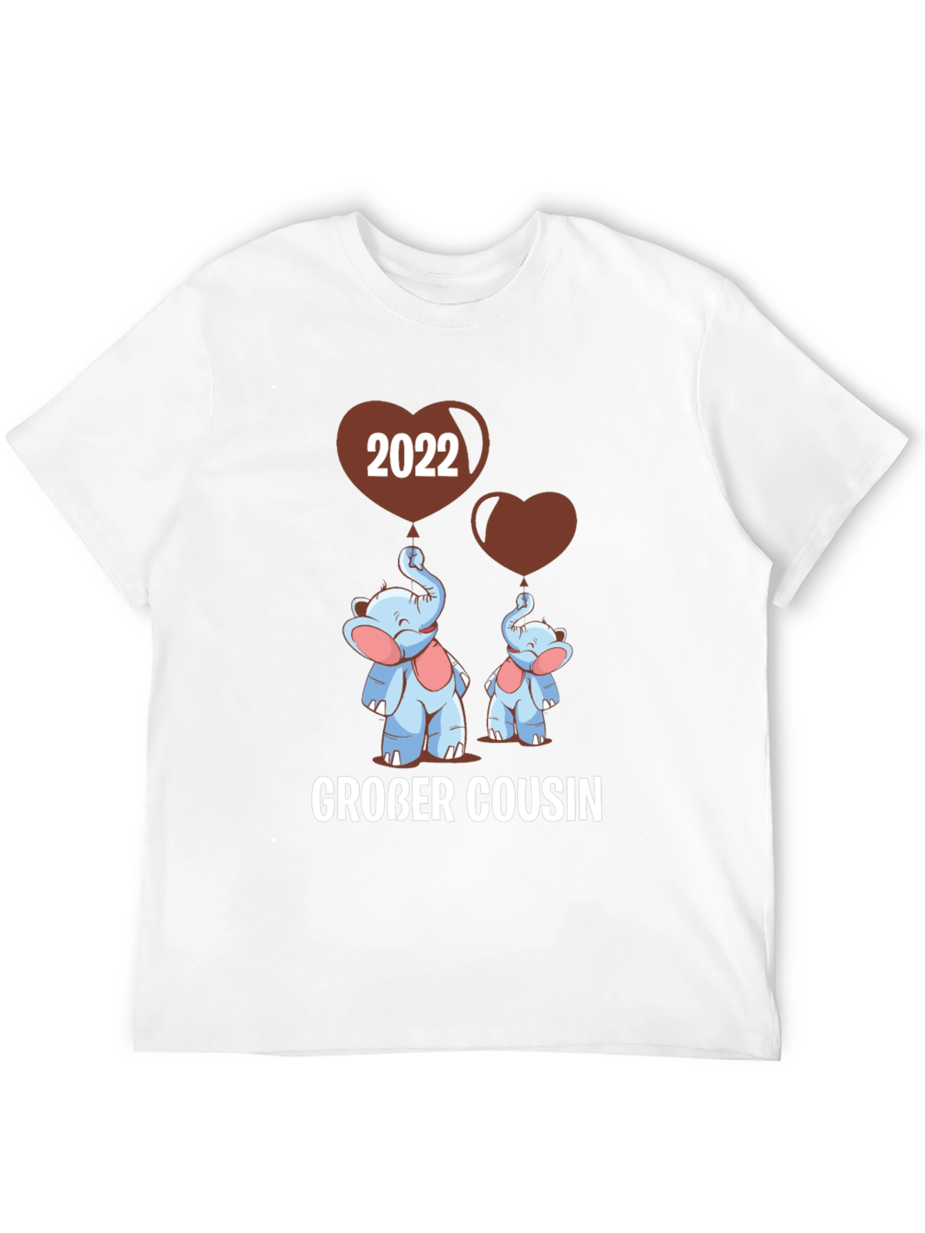 Großer Cousin T-Shirt - Matching Elephant Family Tee