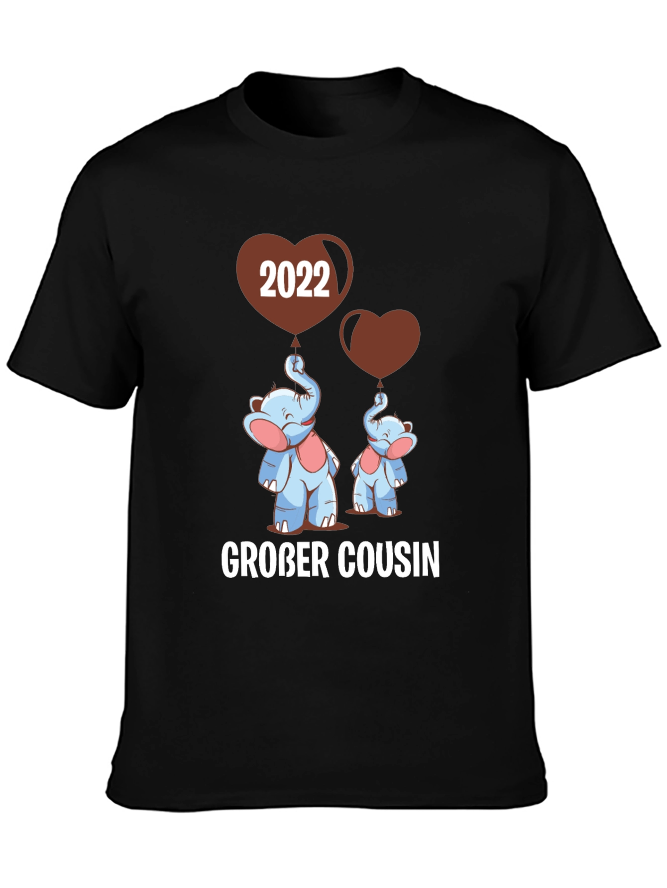 Großer Cousin T-Shirt - Matching Elephant Family Tee