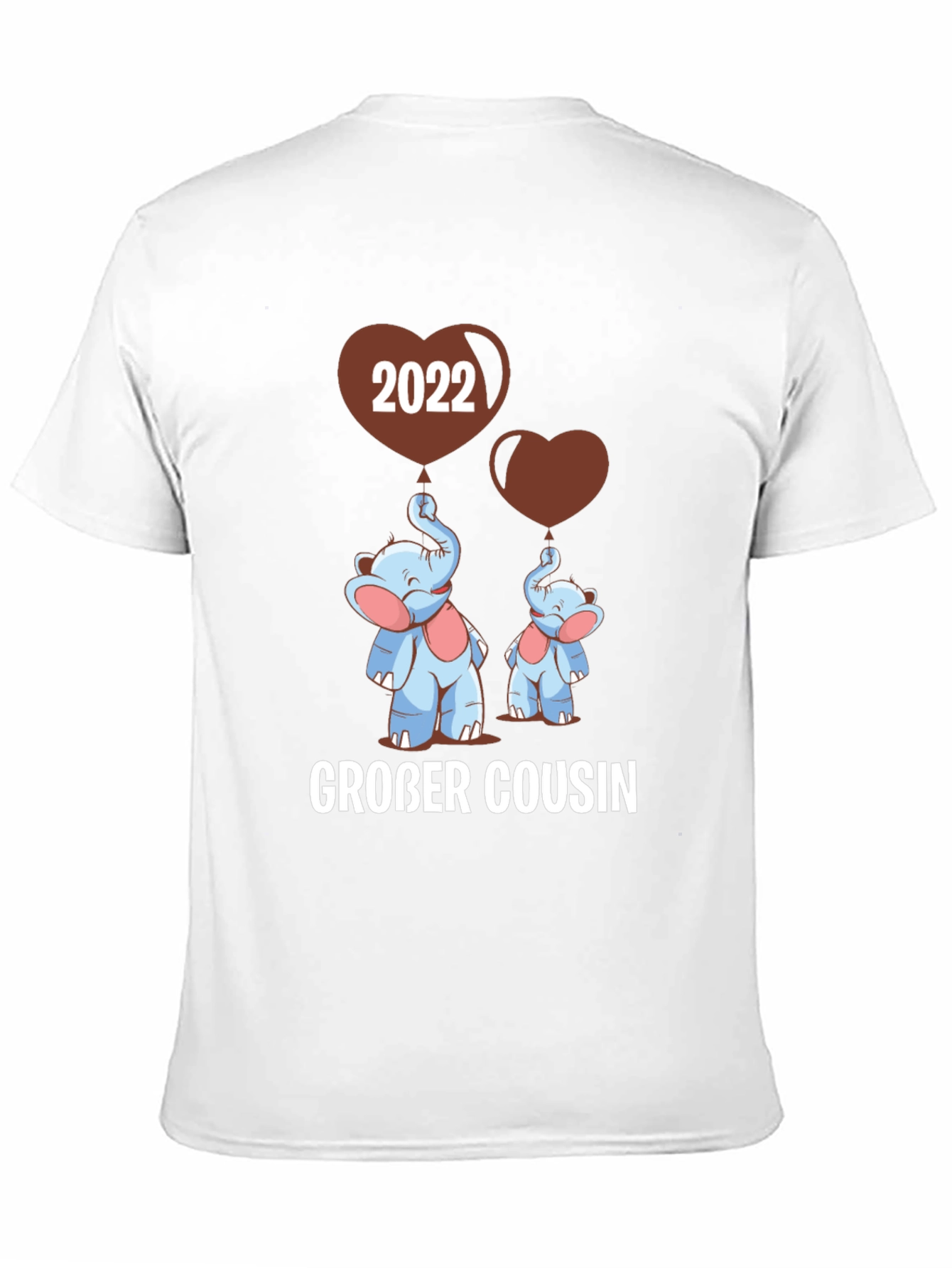 Großer Cousin T-Shirt - Matching Elephant Family Tee