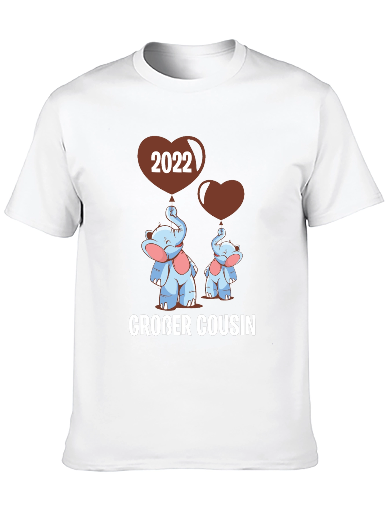 Großer Cousin T-Shirt - Matching Elephant Family Tee
