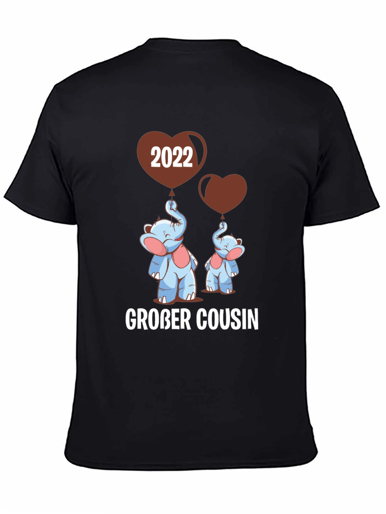 Großer Cousin T-Shirt - Matching Elephant Family Tee