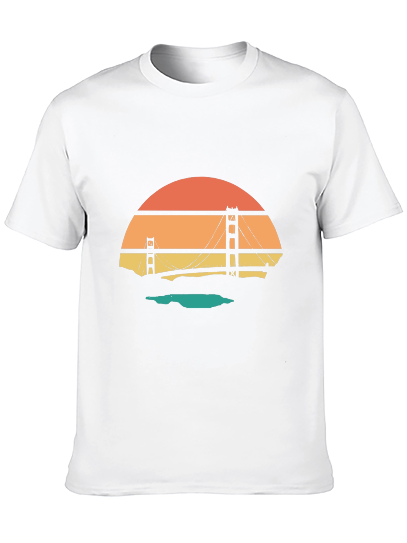 Golden Gate Bridge Retro Graphic Tee