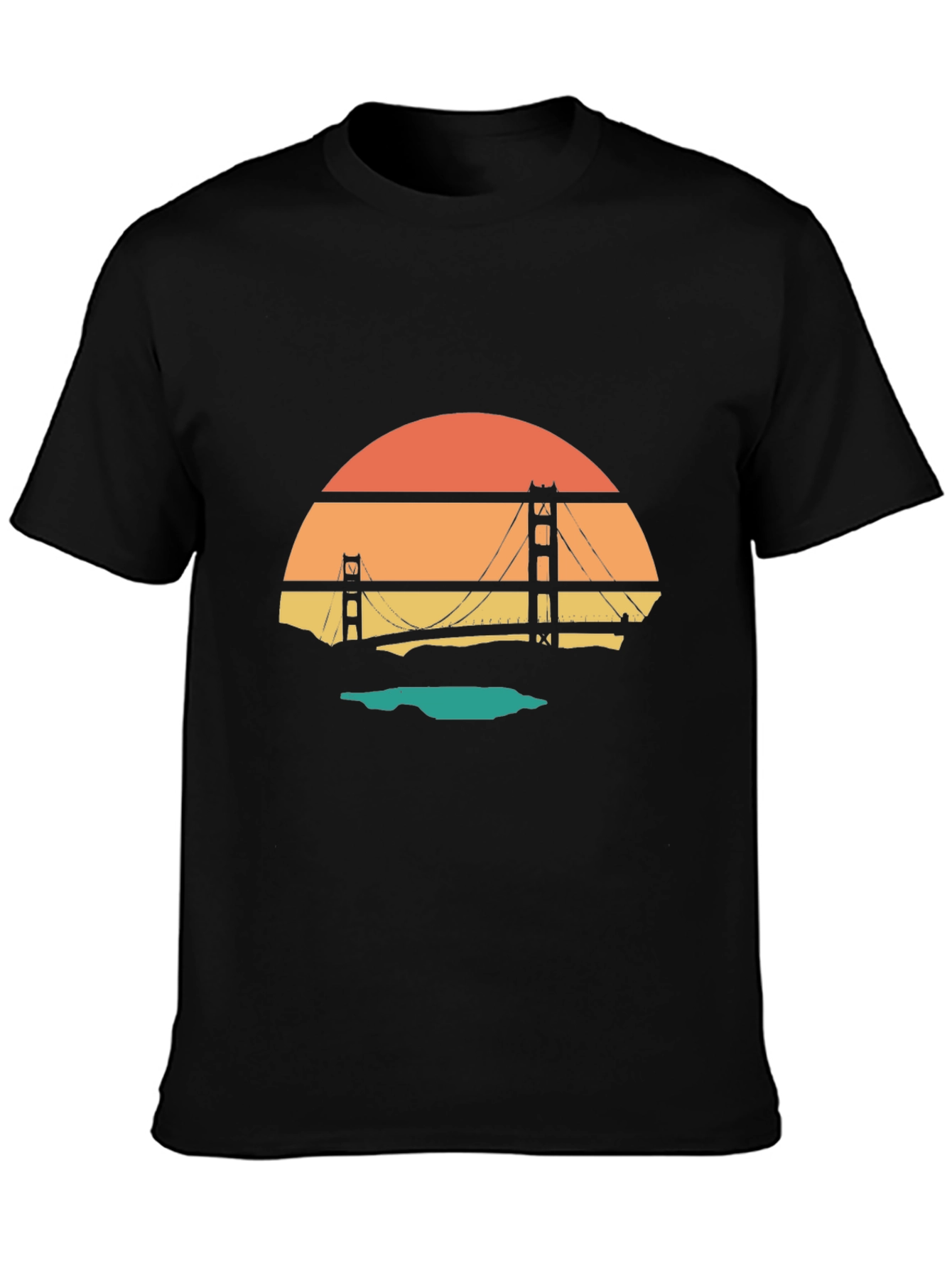 Golden Gate Bridge Retro Graphic Tee