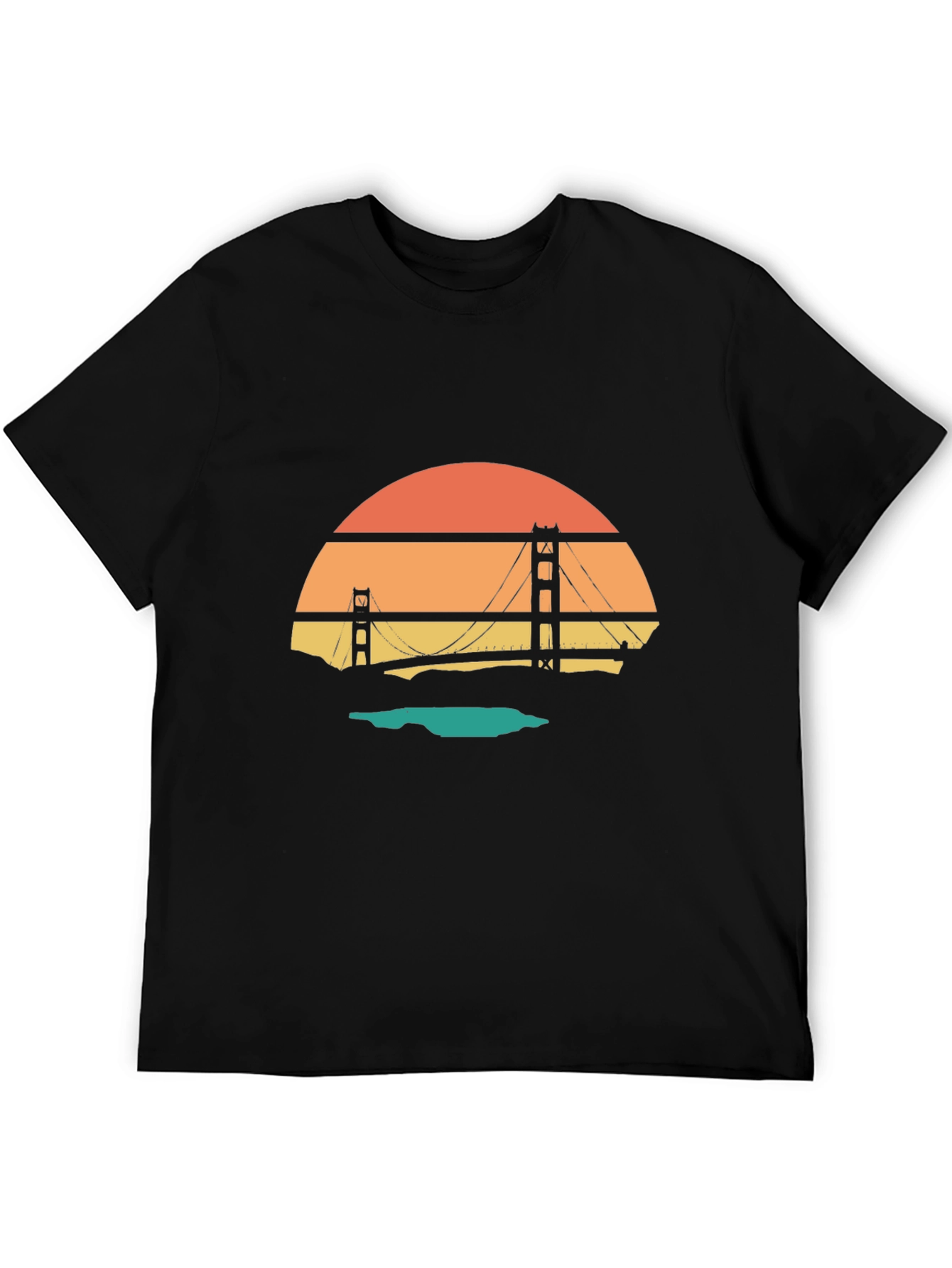 Golden Gate Bridge Retro Graphic Tee