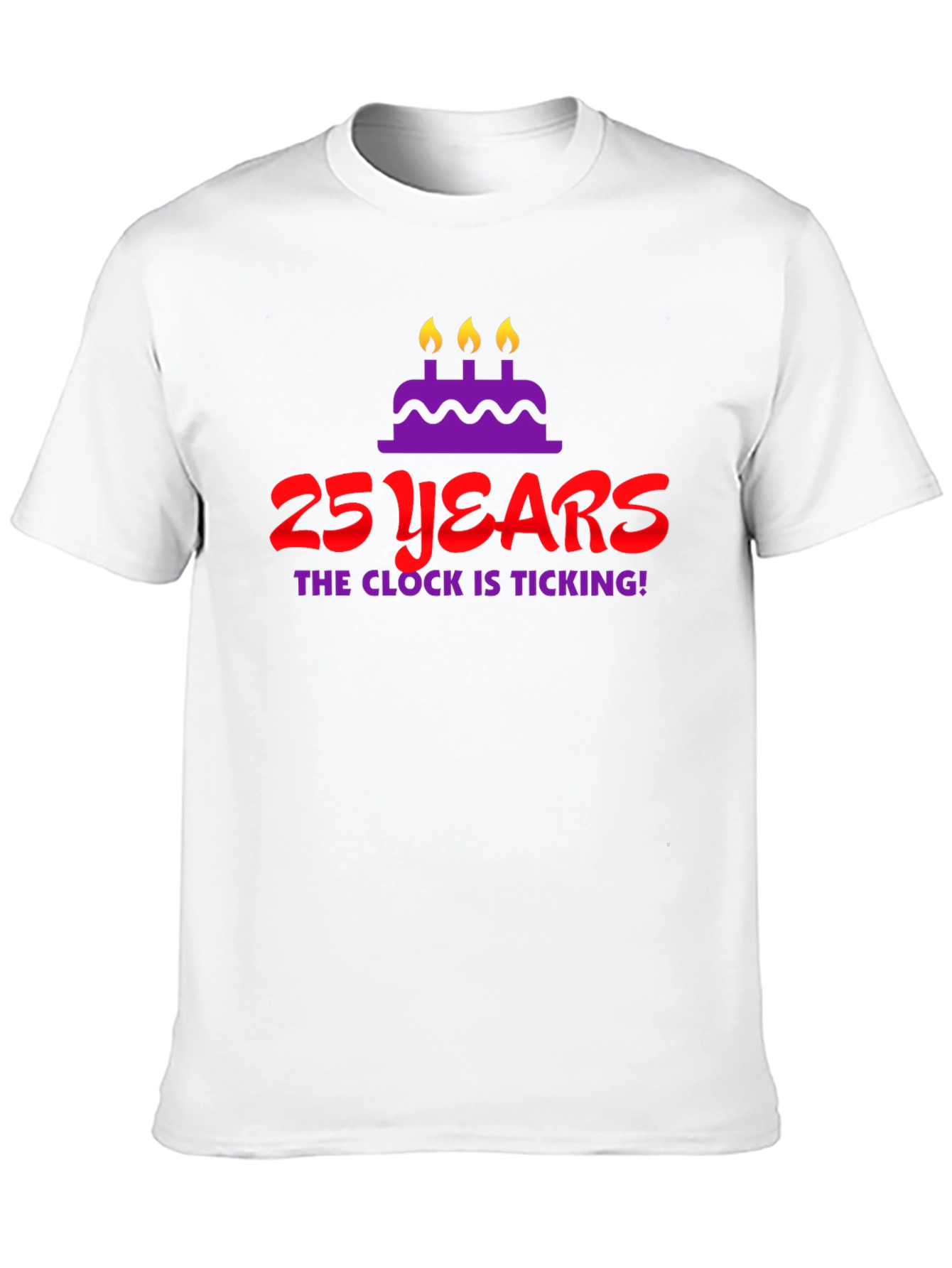 25 Years Birthday T-Shirt - The Clock Is Ticking!