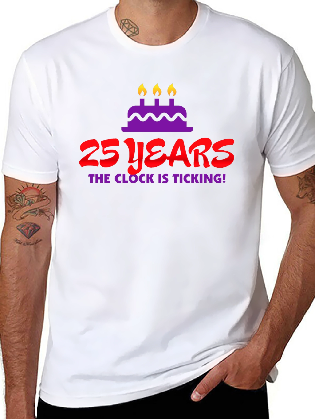 25 Years Birthday T-Shirt - The Clock Is Ticking!