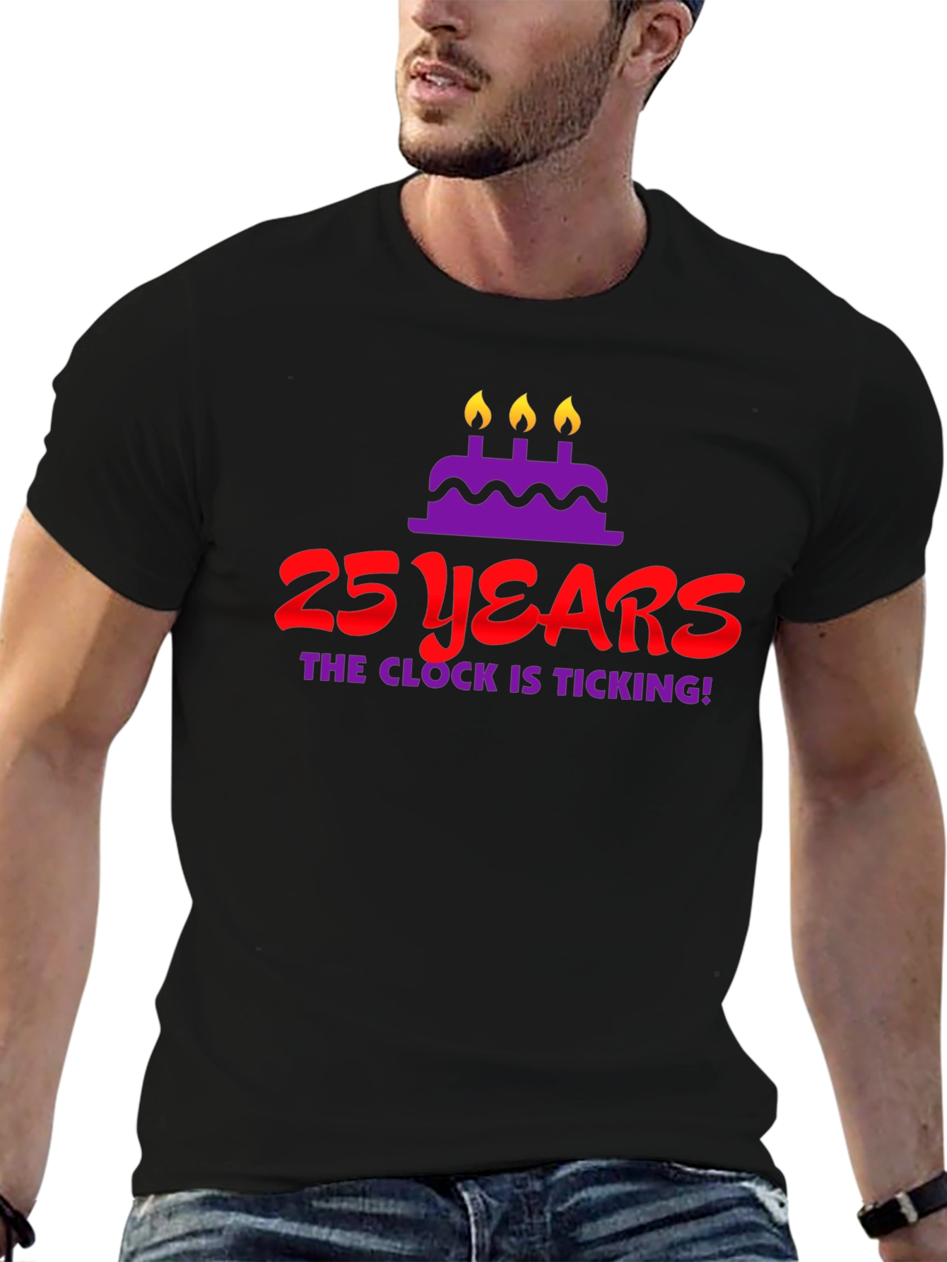 25 Years Birthday T-Shirt - The Clock Is Ticking!