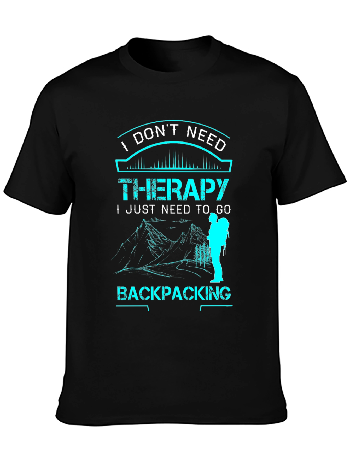 Backpacking Therapy Graphic T-Shirt