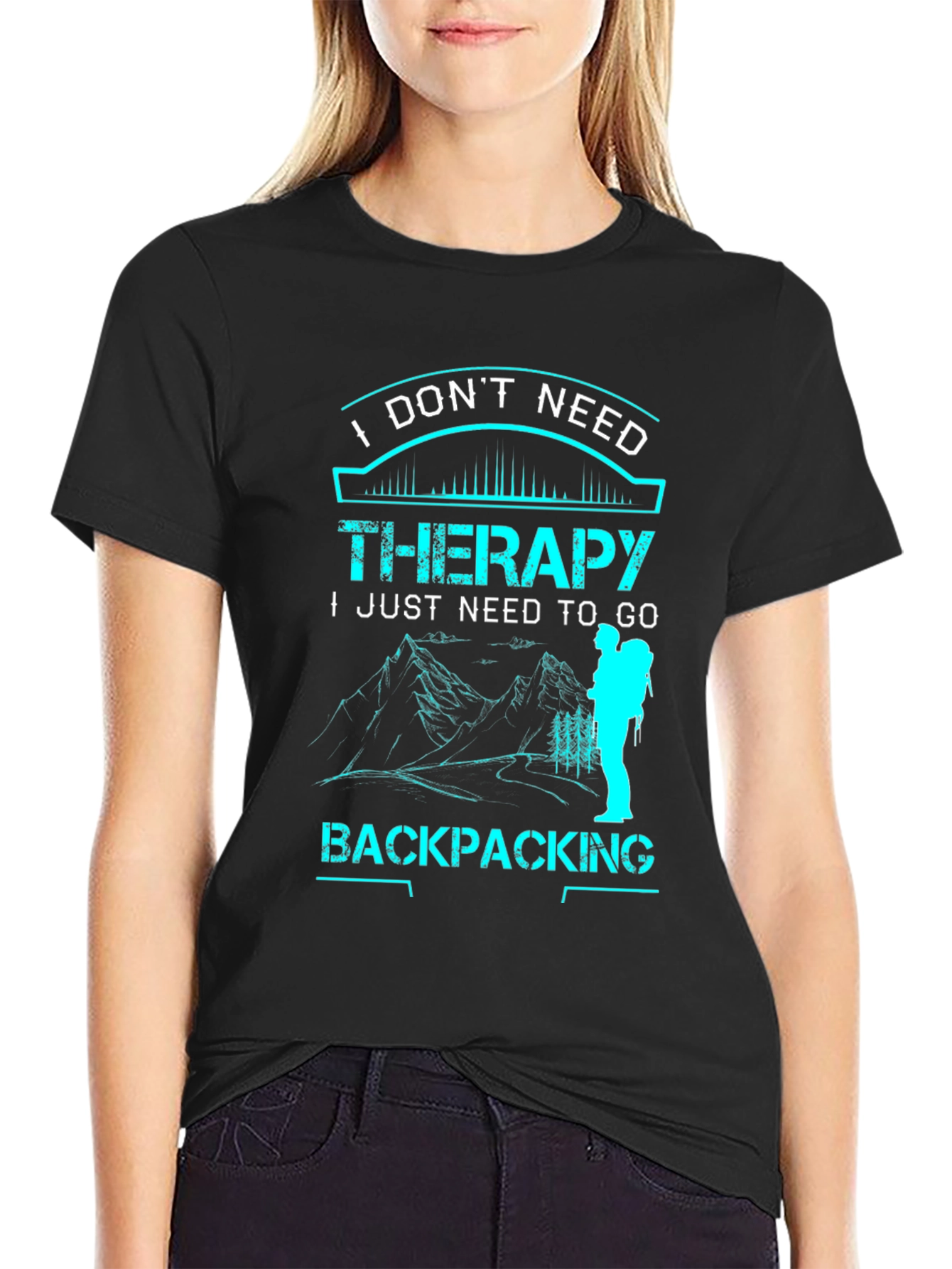 Backpacking Therapy Graphic T-Shirt