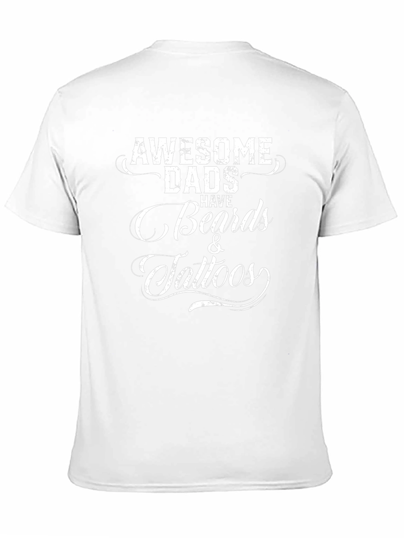 Awesome Dads Beards & Tattoos Graphic T-Shirt