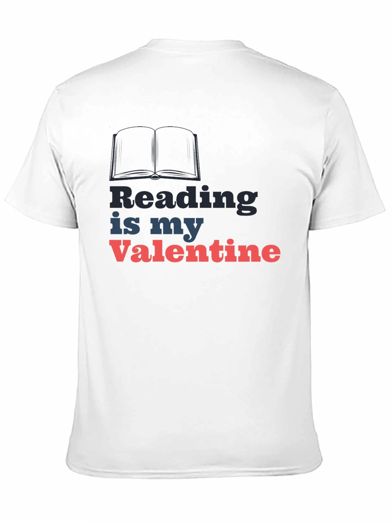 Reading Is My Valentine Black T-Shirt