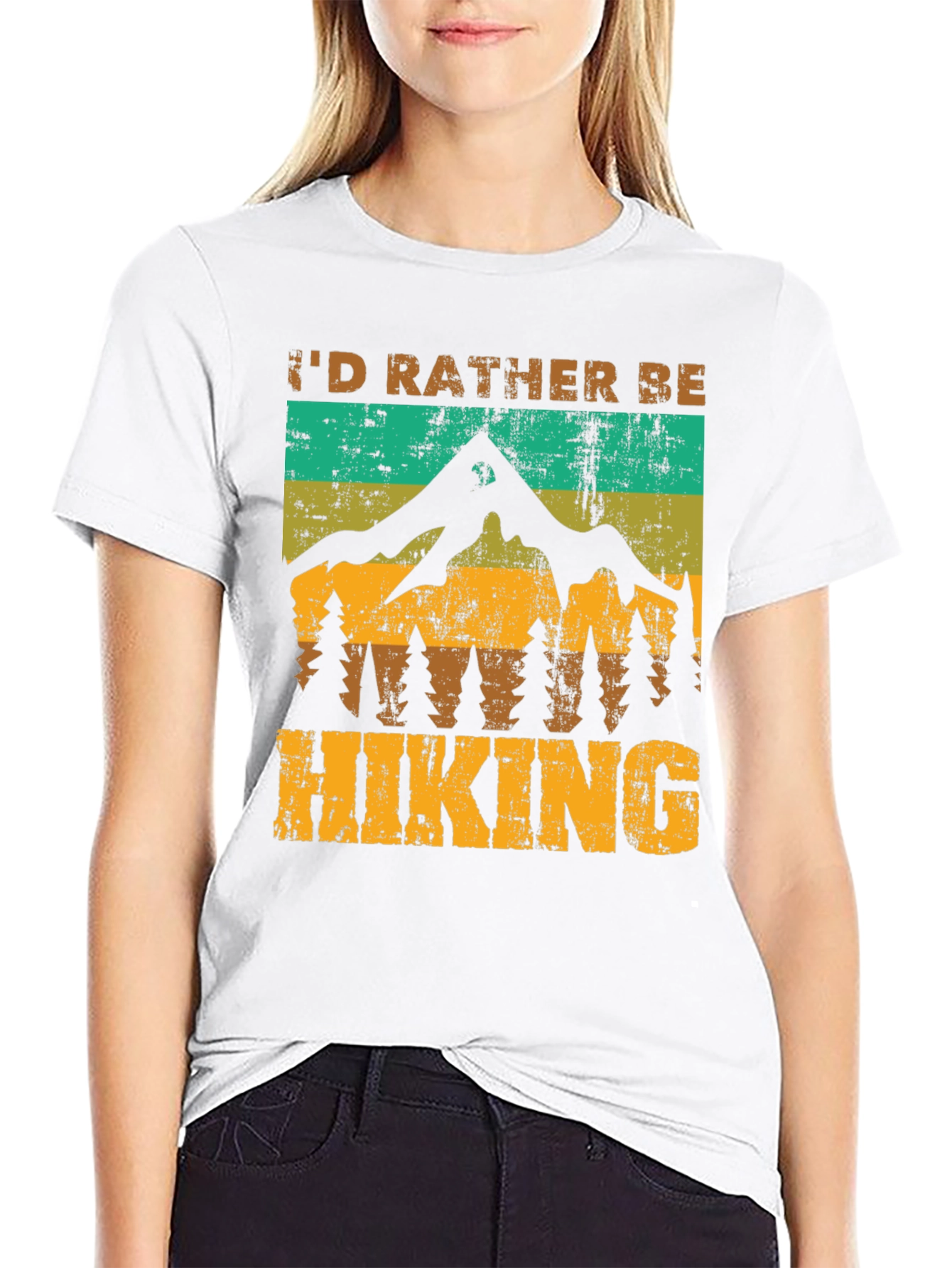 Id Rather Be Hiking T-Shirt - Nature Adventure Tee