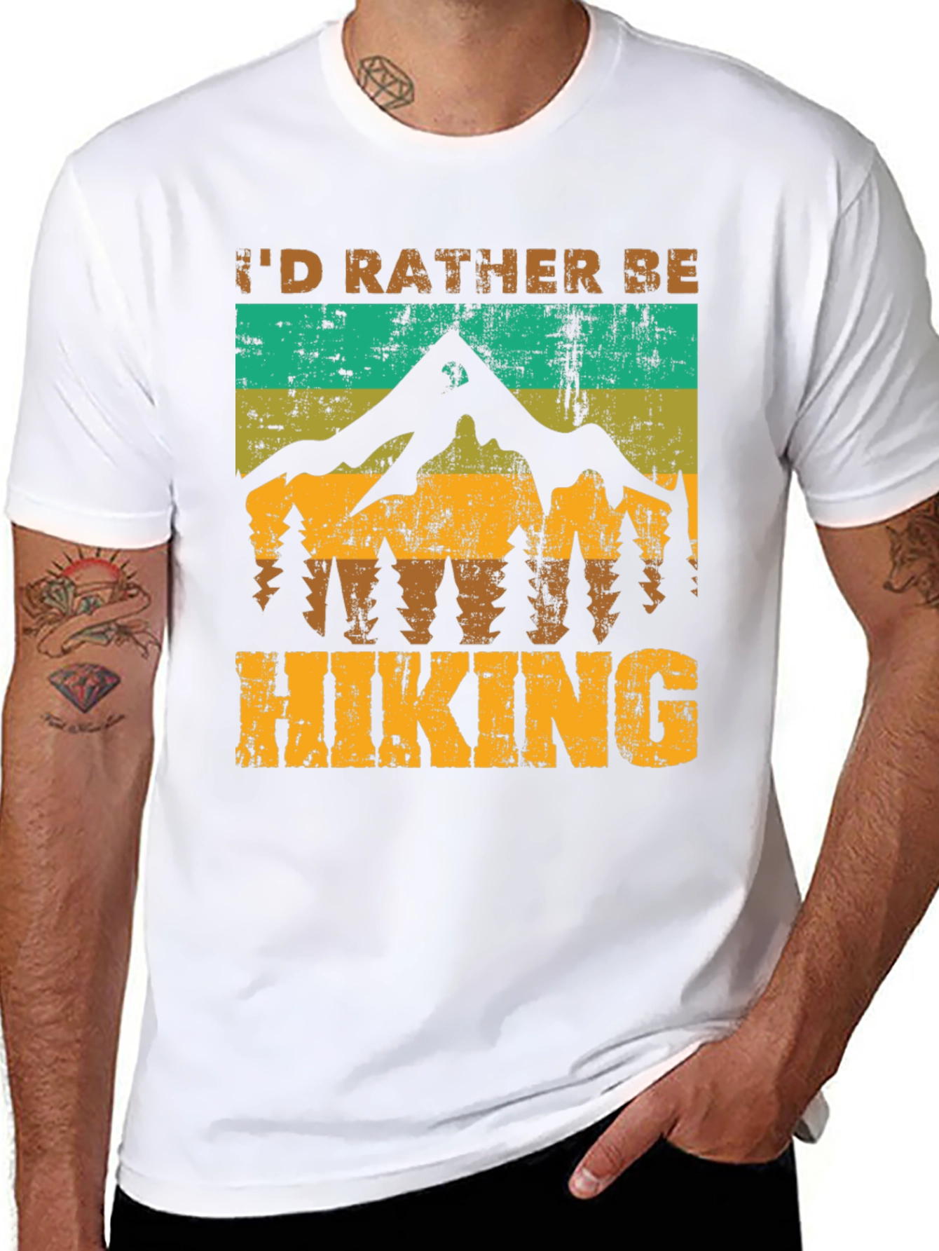 Id Rather Be Hiking T-Shirt - Nature Adventure Tee