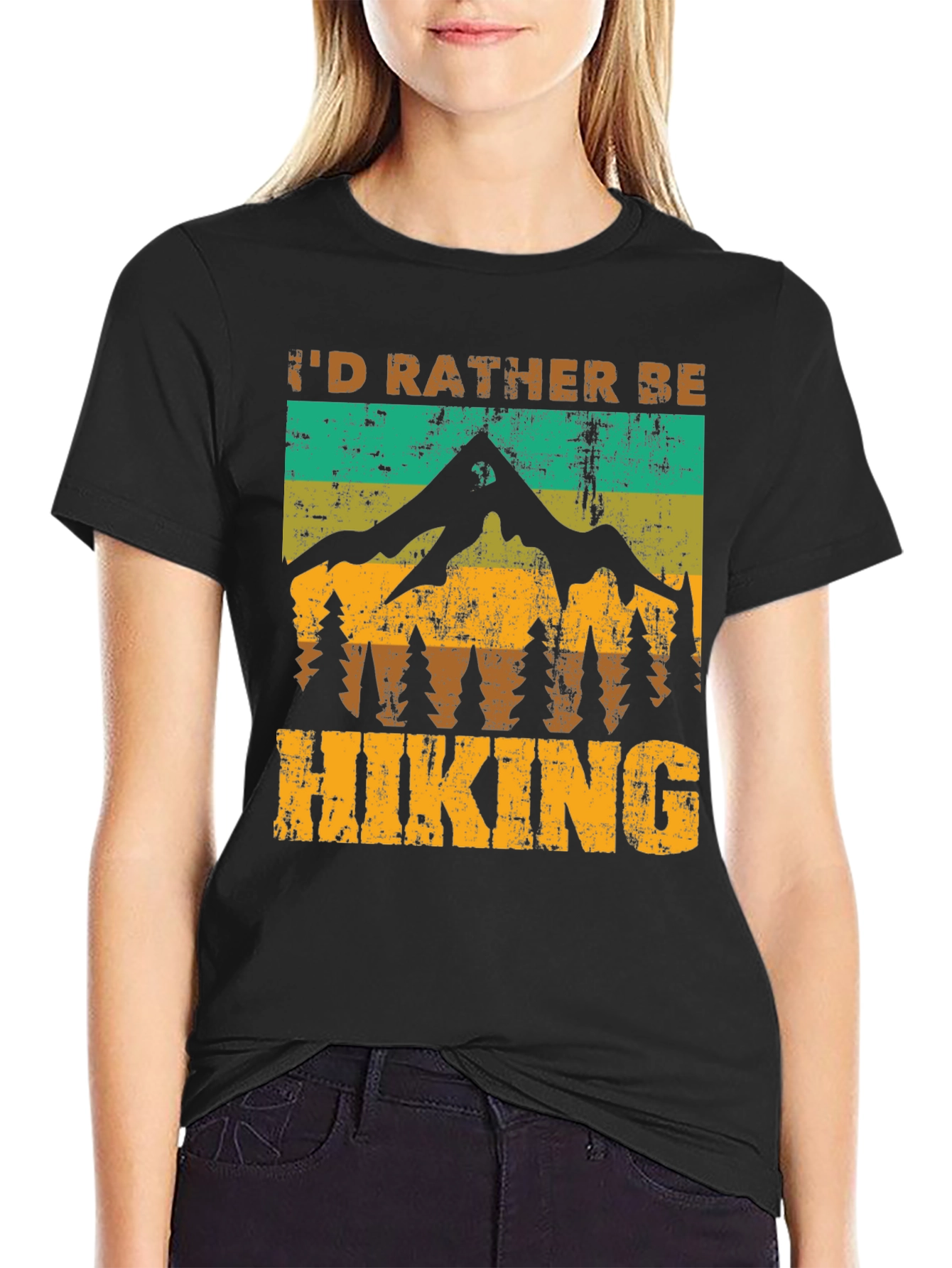 Id Rather Be Hiking T-Shirt - Nature Adventure Tee