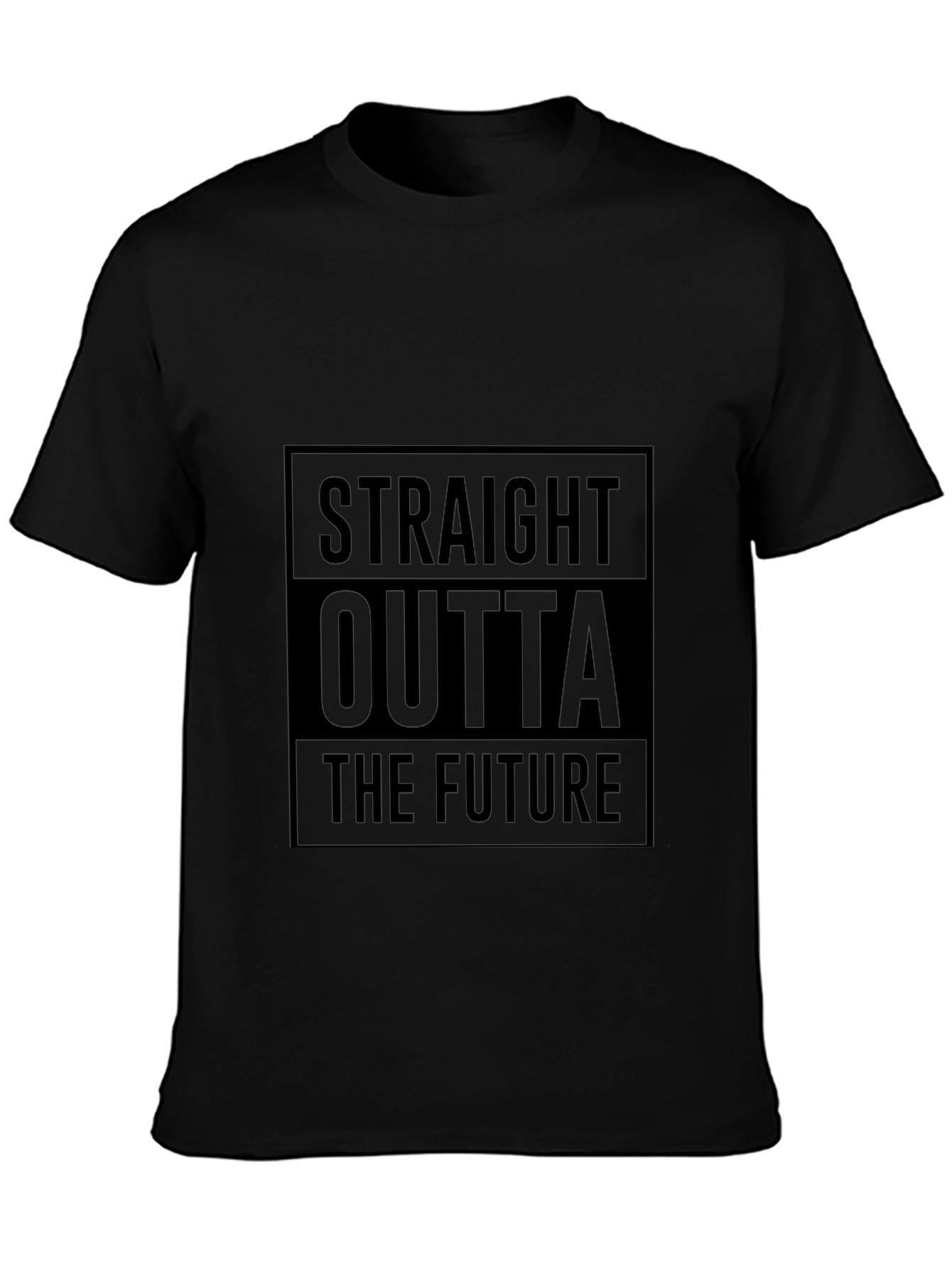 Straight Outta The Future Black T-Shirt