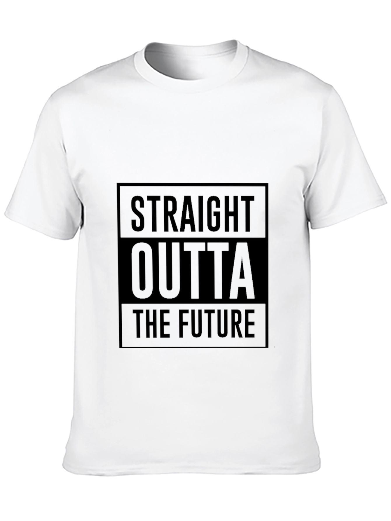 Straight Outta The Future Black T-Shirt