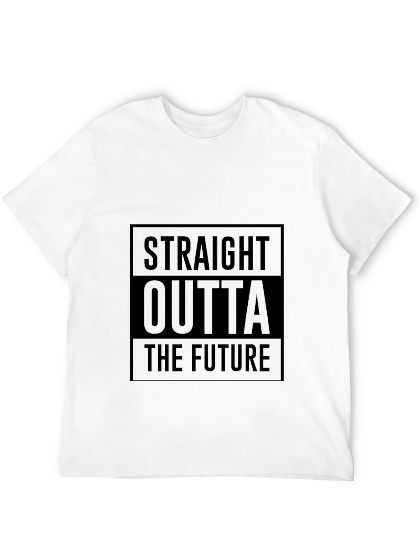 Straight Outta The Future Black T-Shirt