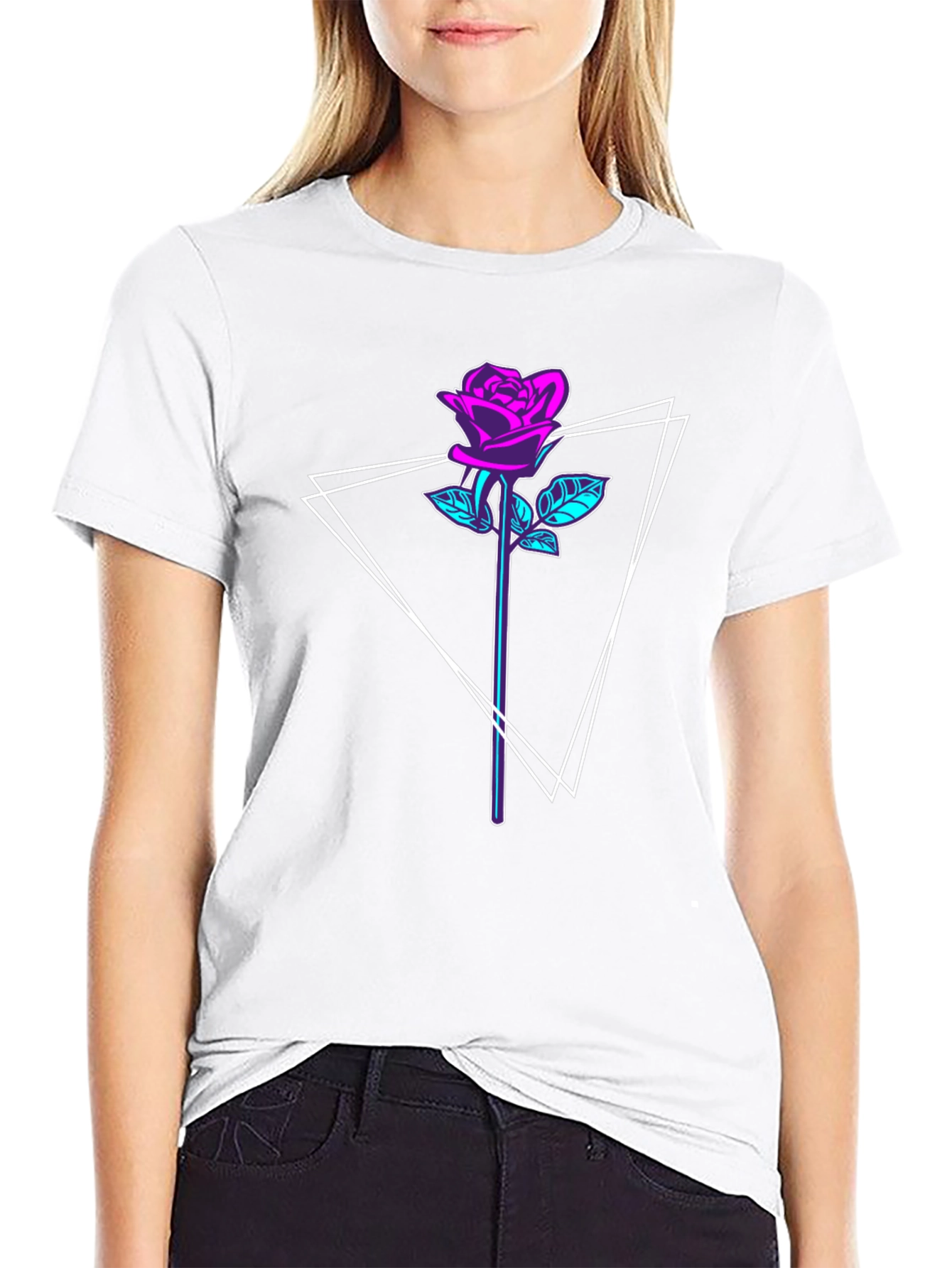 Cyberpunk Rose T-Shirt - Graphic Tee for Men