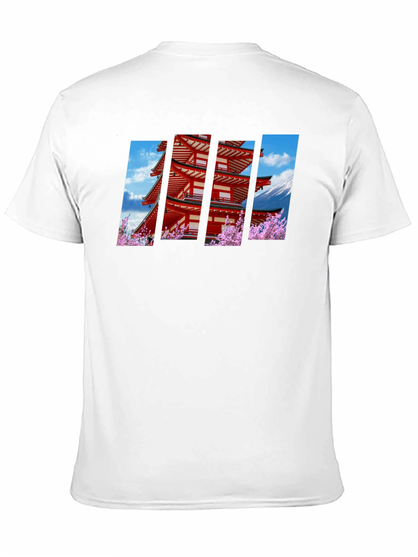 Japanese Pagoda Graphic Black T-Shirt