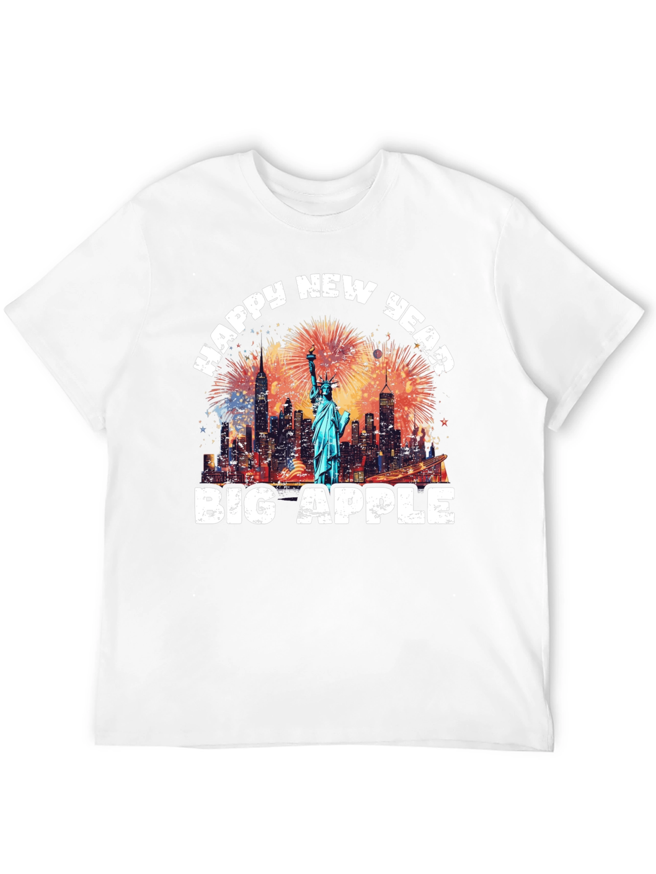 Happy New Year Big Apple Graphic Tee